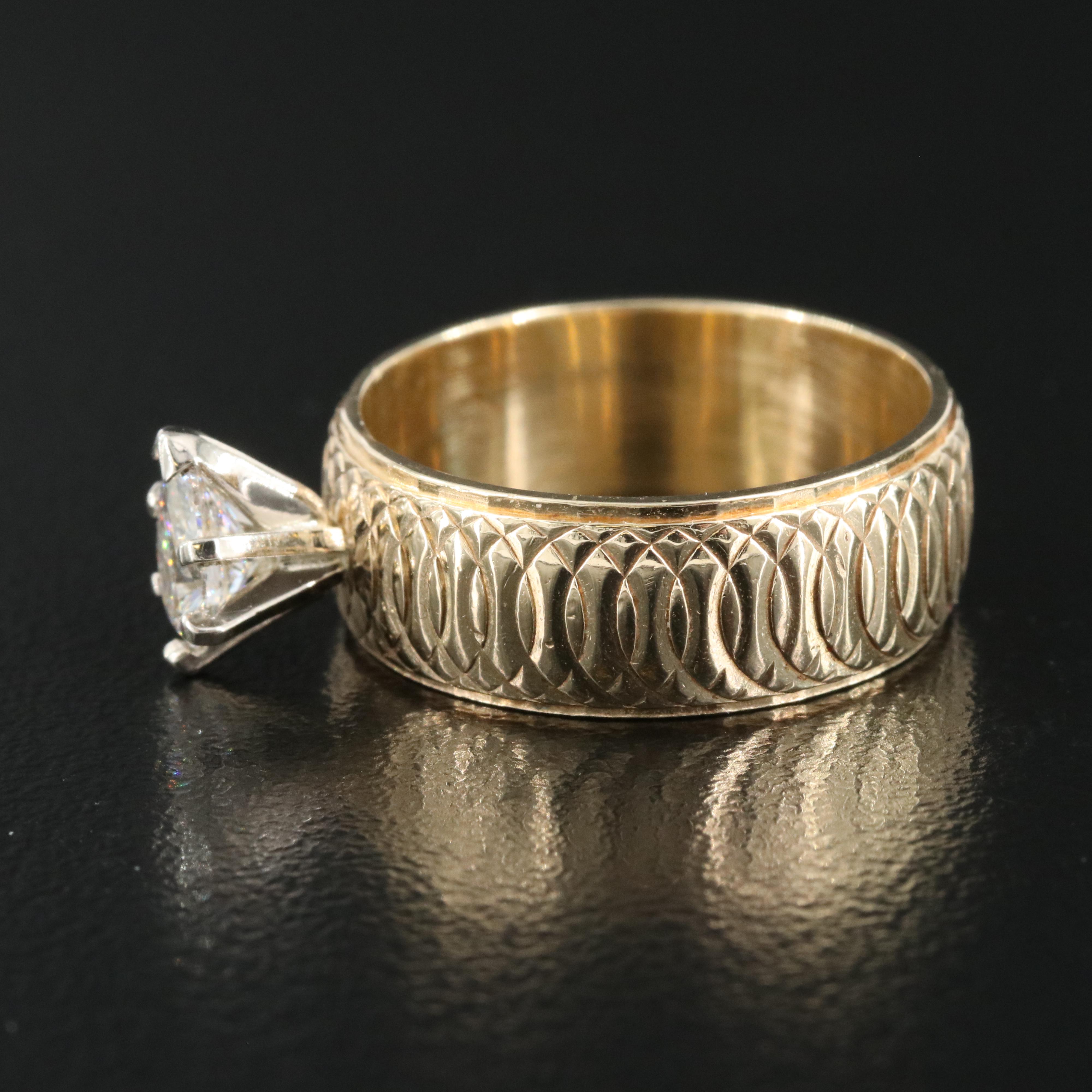 14K 0.52 CT Diamond Solitaire Ring