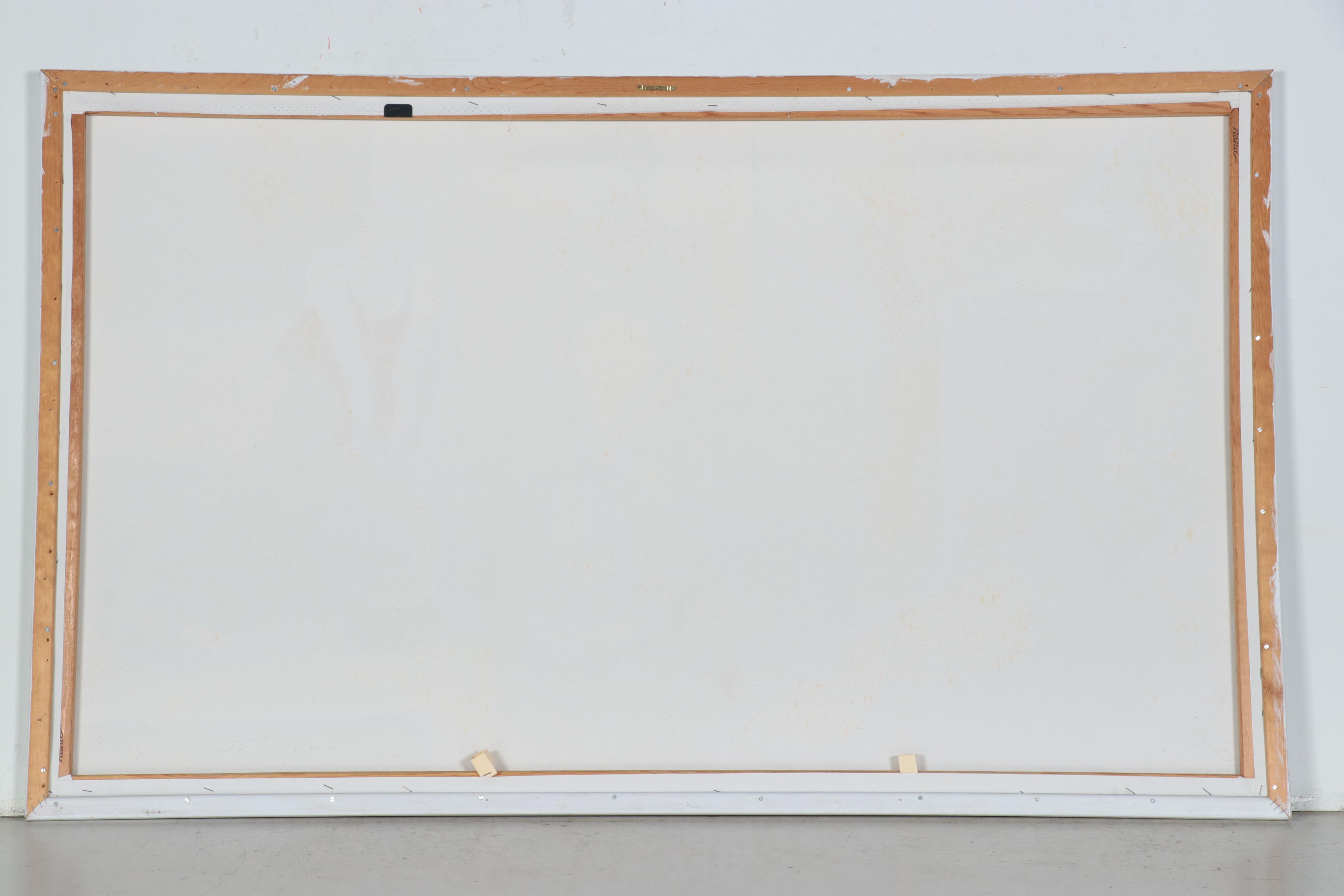 Estelle Laibson Large-Scale Oil Painting of Dancers on Break, Late 20th Century