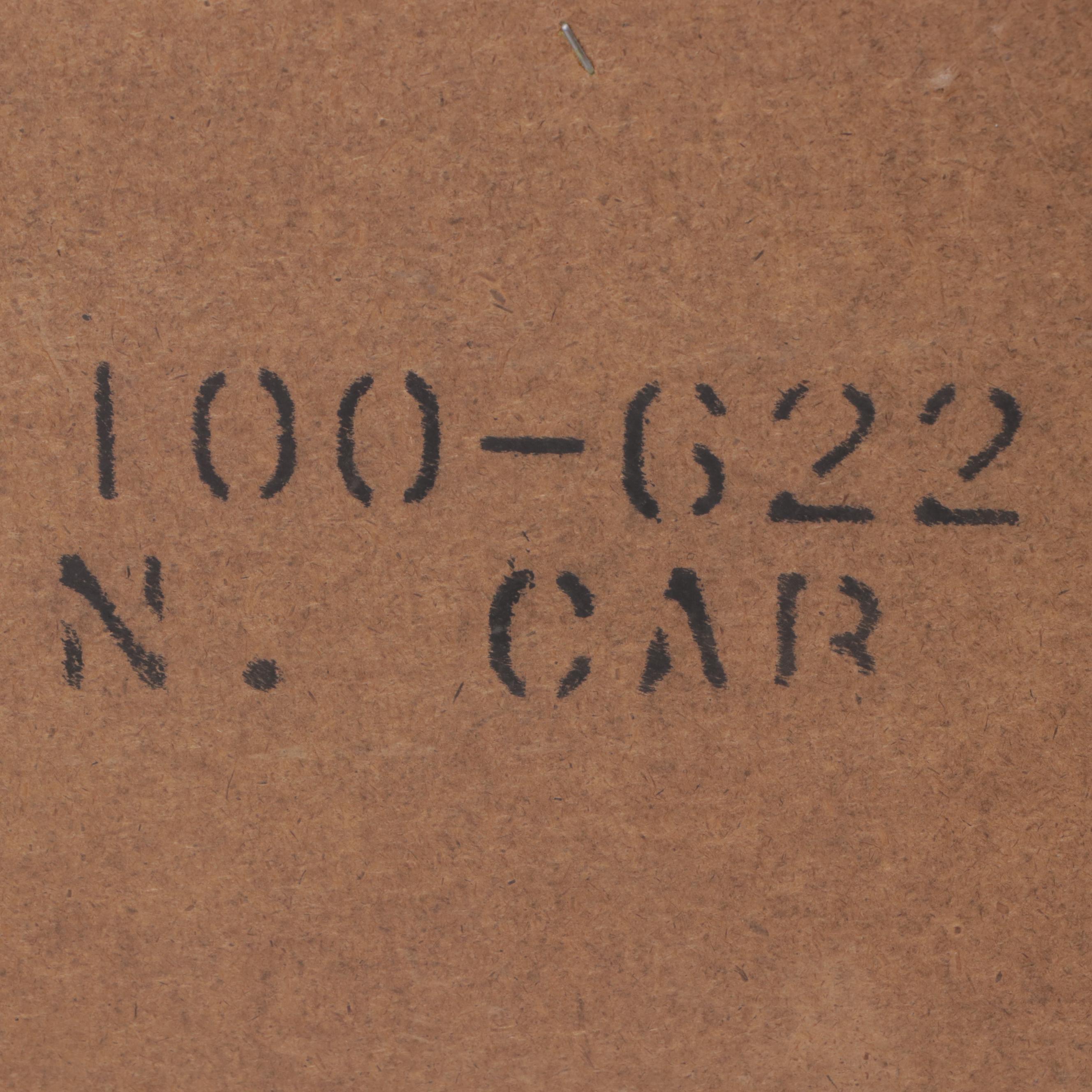 Dixie Furniture Oak Full Size Headboard with Nightstand, Late 20th Century