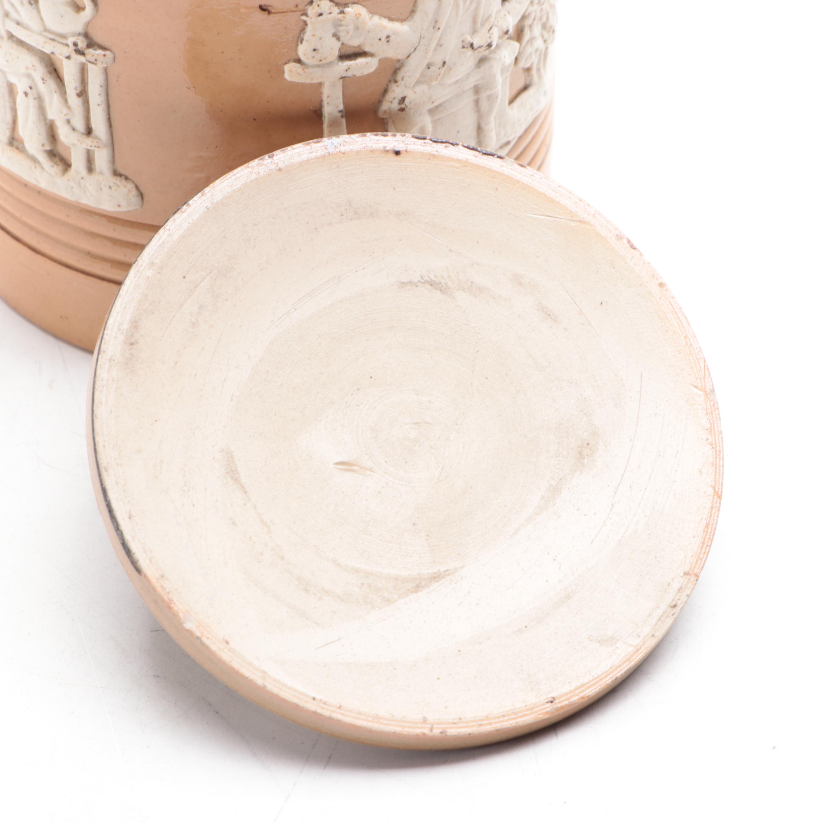 Royal Doulton English Stoneware Tobacco Jar, Early to Mid-20th Century