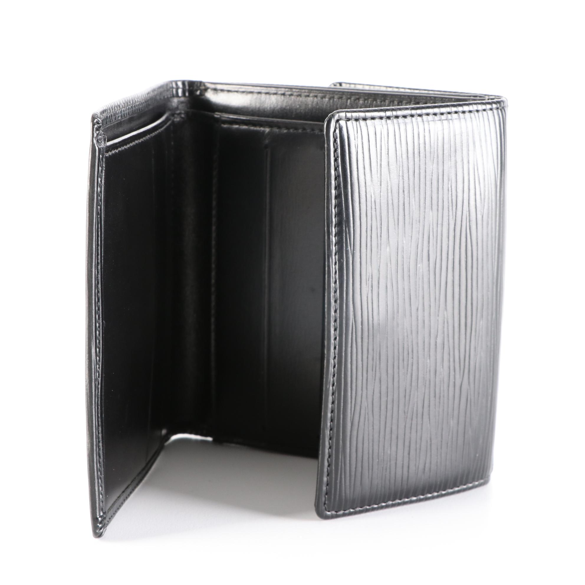 Louis Vuitton Elise Wallet in Black Epi Leather