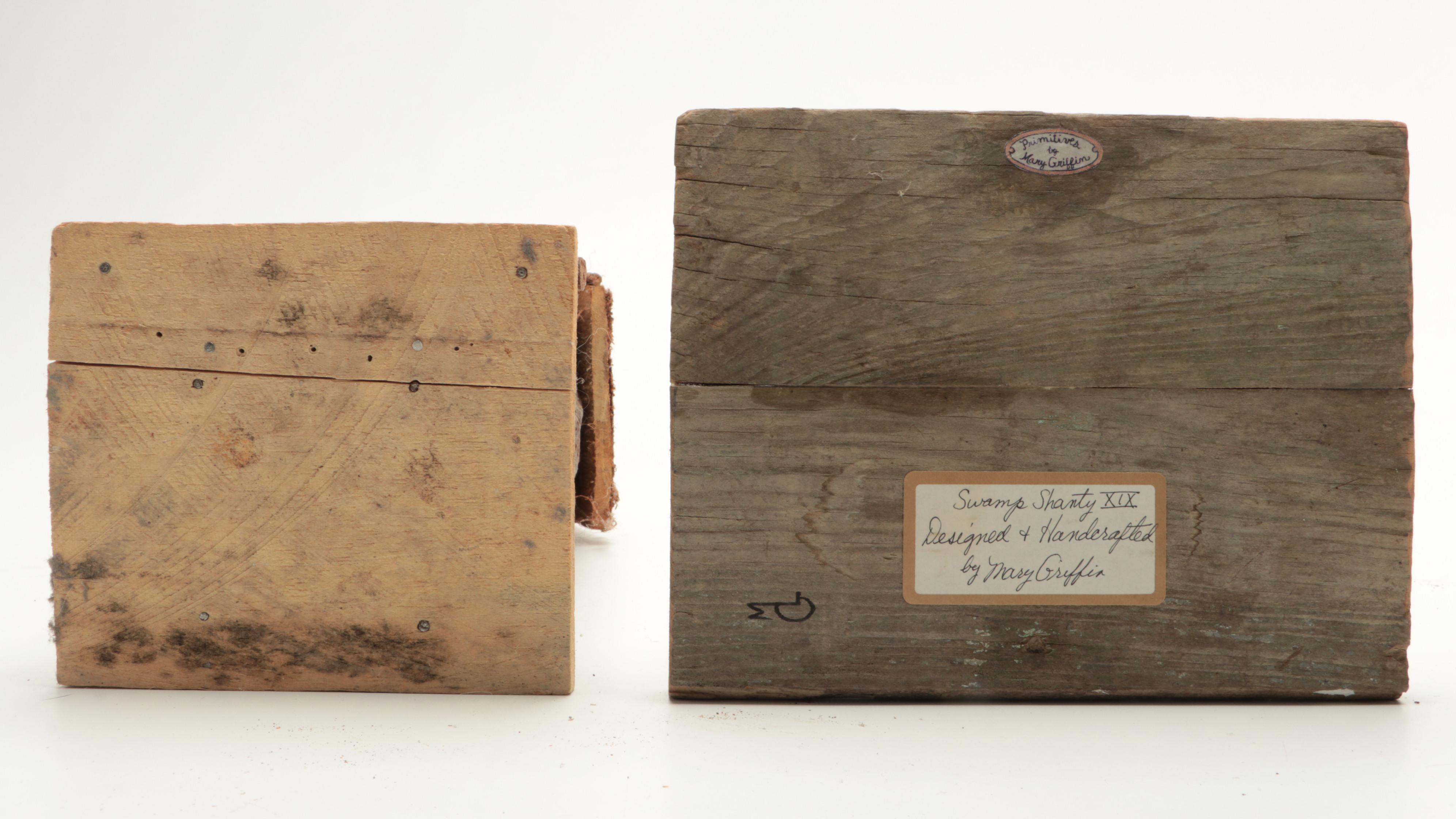 Folk Art Decorative Bird Feeders, Gourd and Windchime