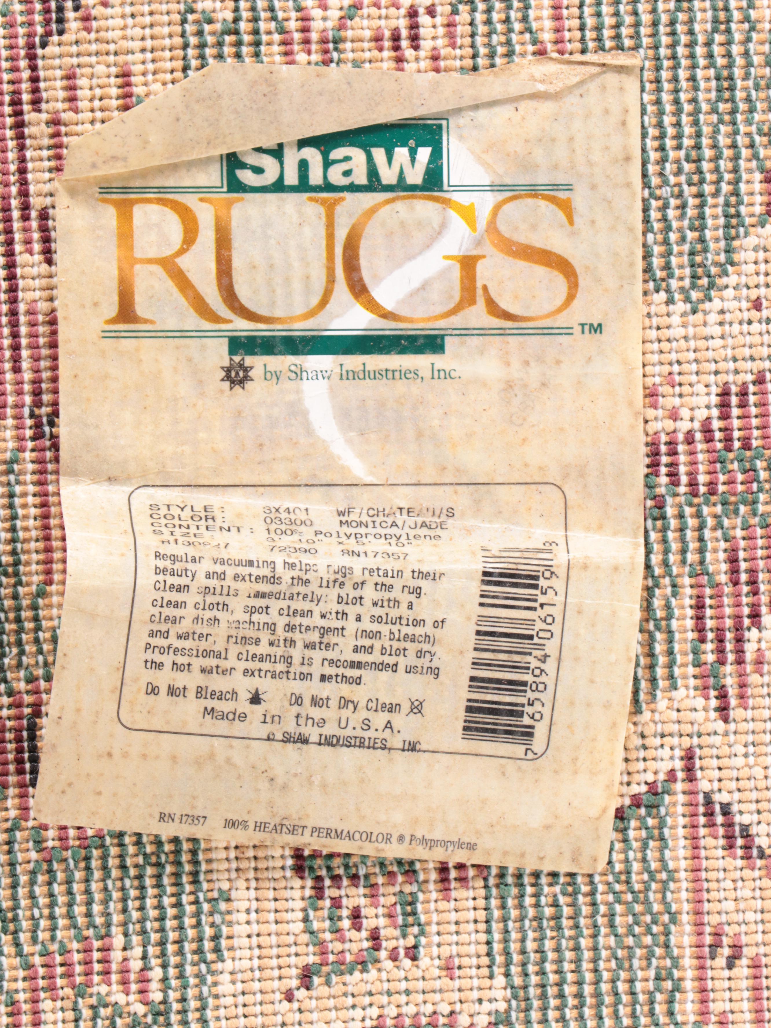 3'10 x 5'11 Machine Made Shaw "Monica Jade" Area Rug