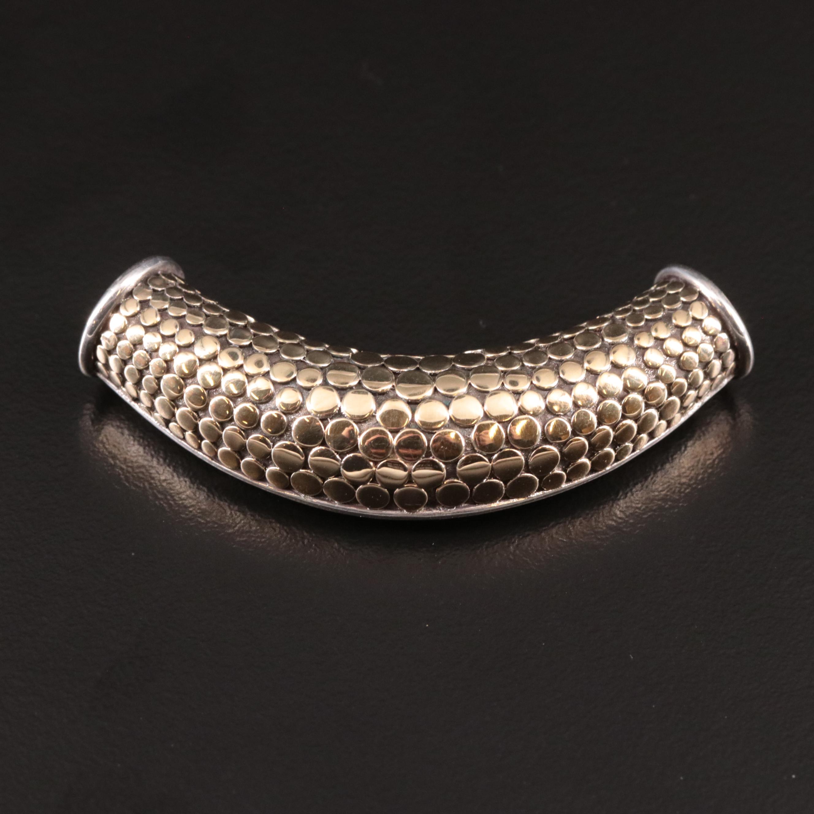 John Hardy Sterling Silver and 18K Yellow Gold Dot Slide Enhancer
