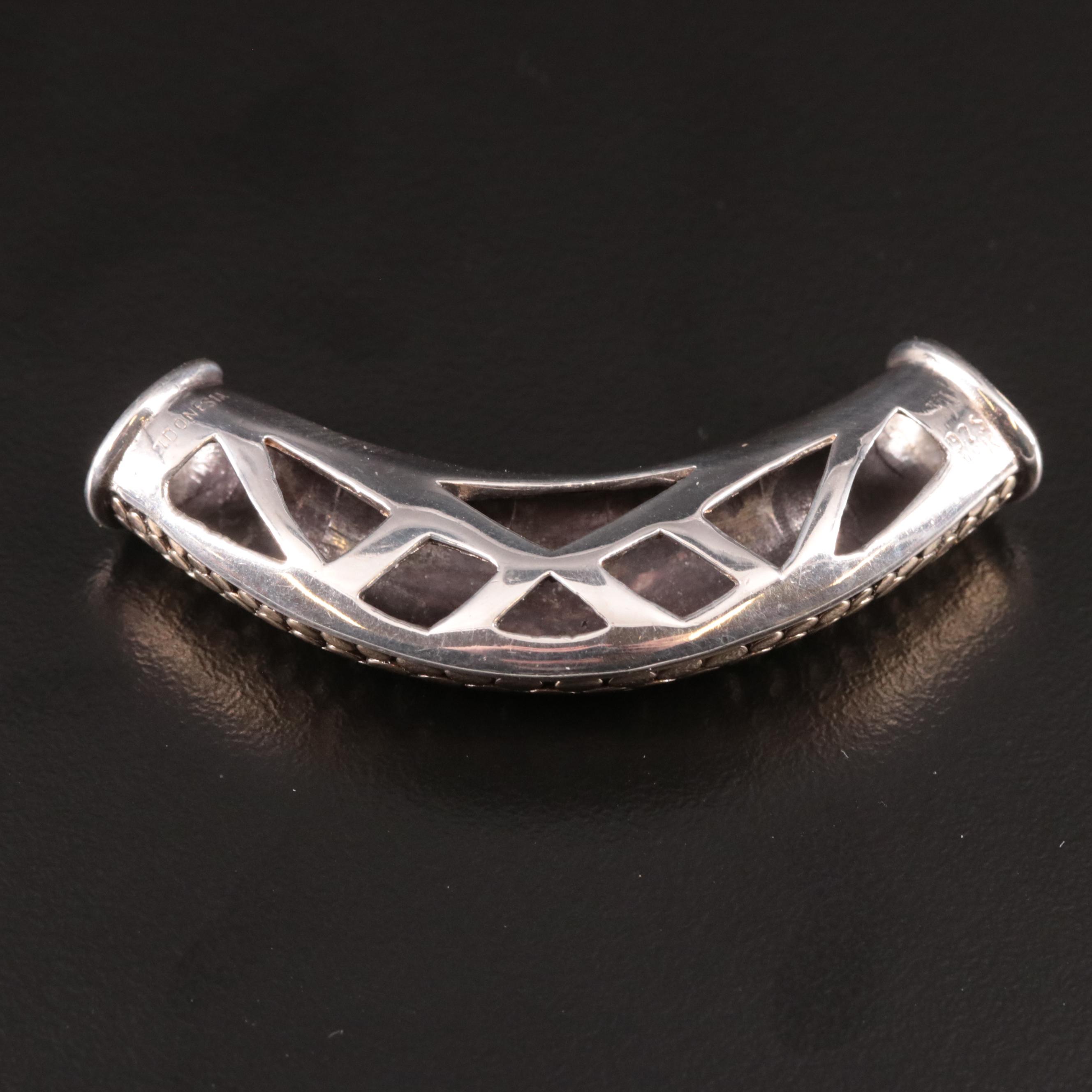 John Hardy Sterling Silver and 18K Yellow Gold Dot Slide Enhancer