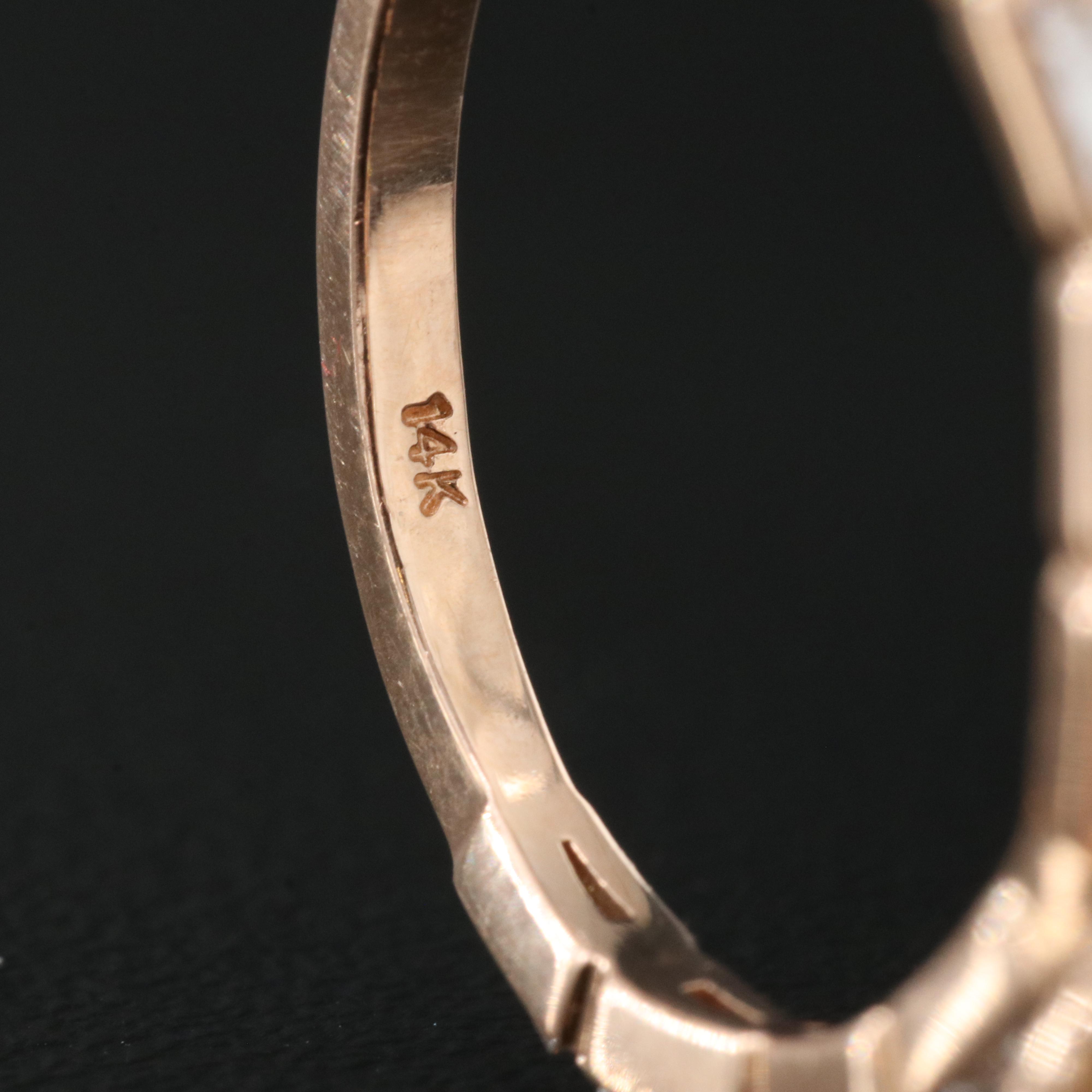 14K 2.45 CT Sapphire and Diamond Ring