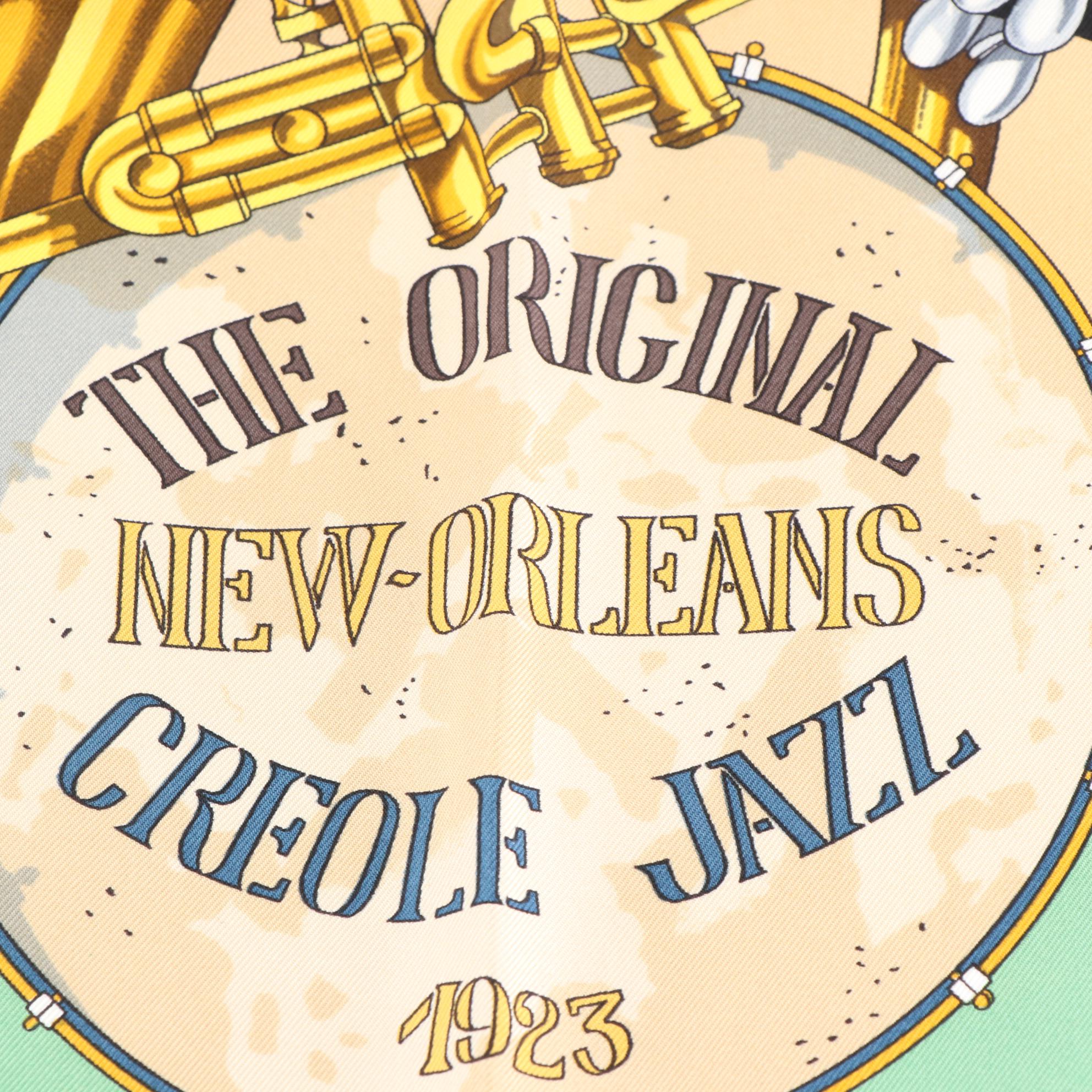 Hermès "The Original New Orleans Creole Jazz 1923" Silk Twill Scarf 90