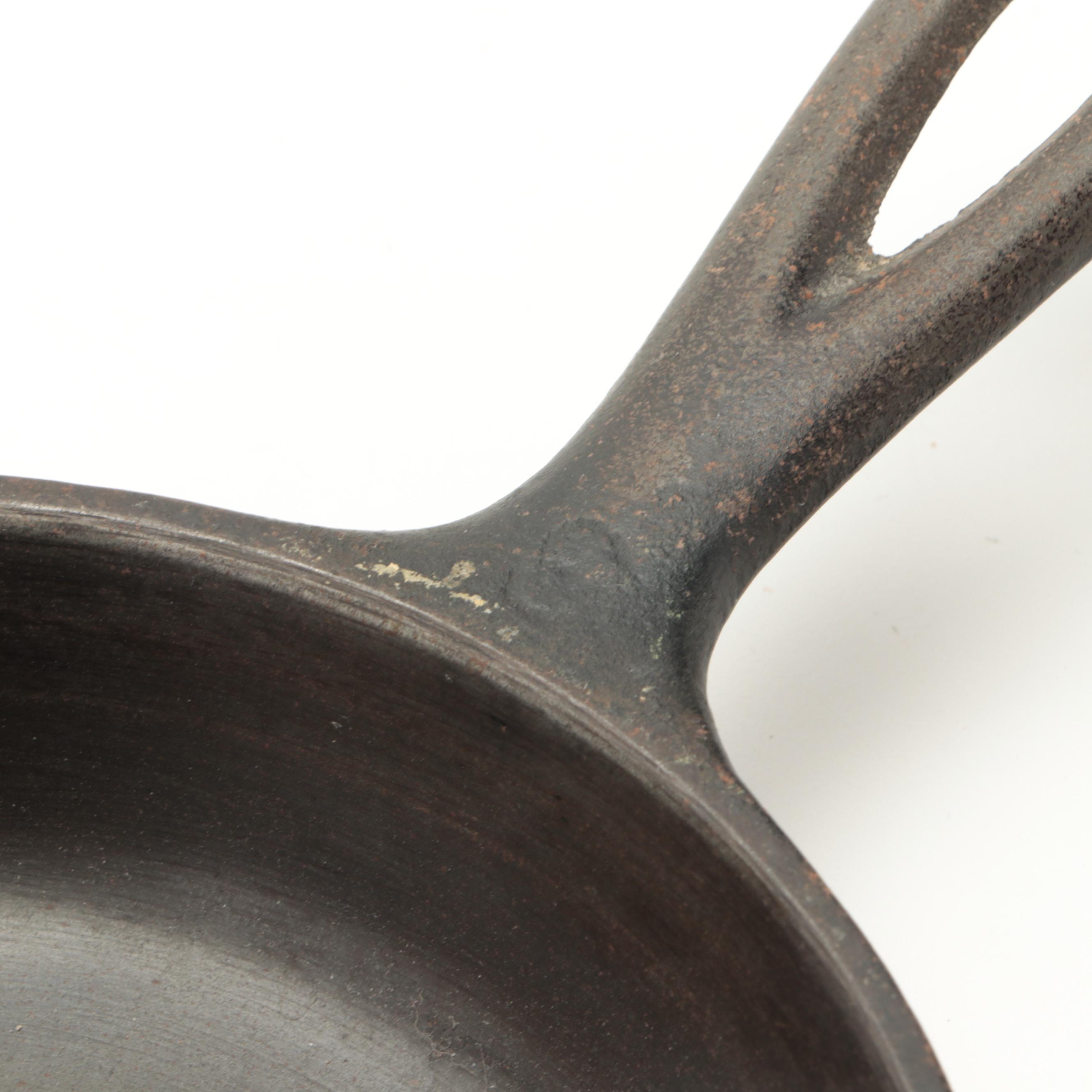 Wagner Ware and Other Cast Iron Skillets with Reversible Griddle Pans