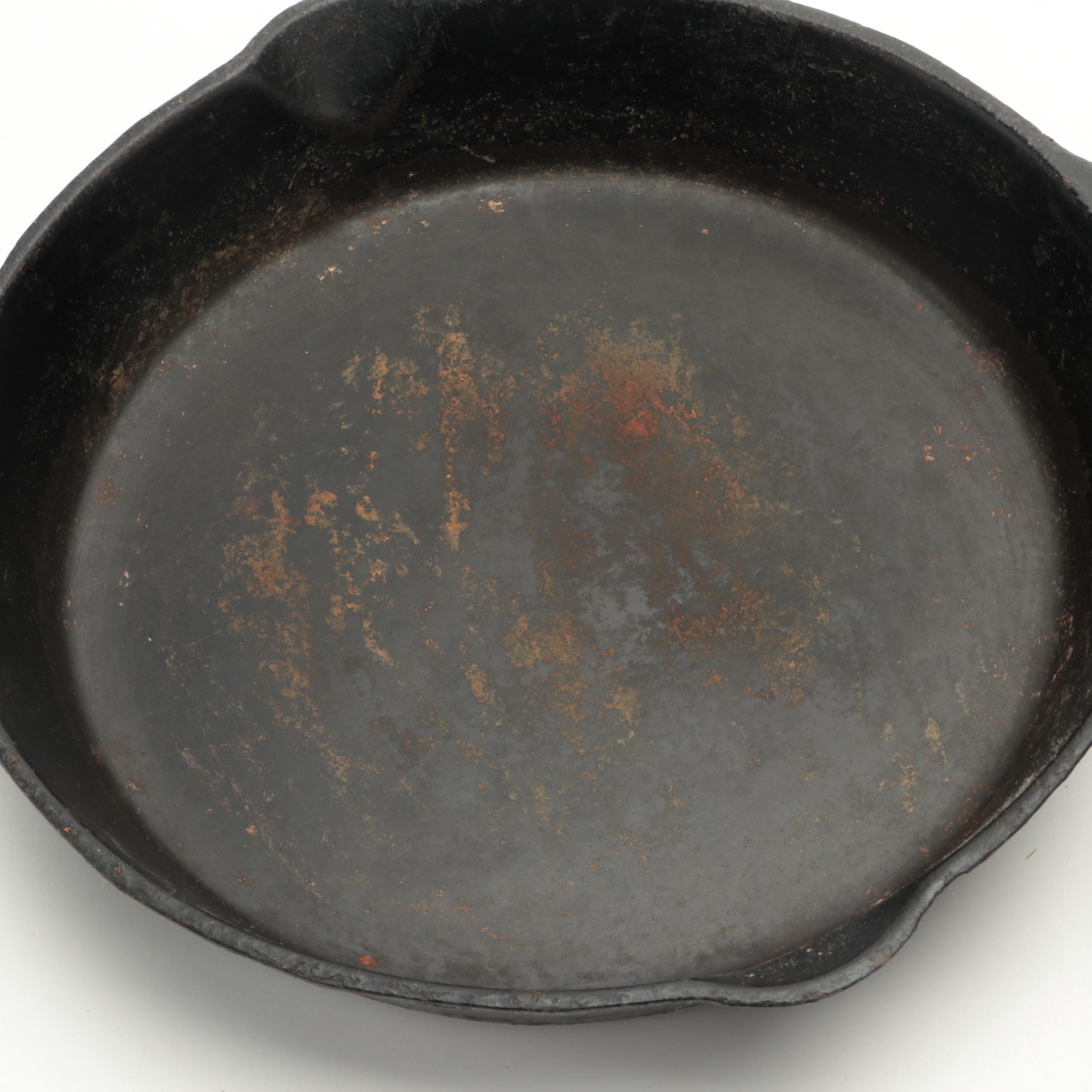 Wagner Ware and Other Cast Iron Skillets with Reversible Griddle Pans