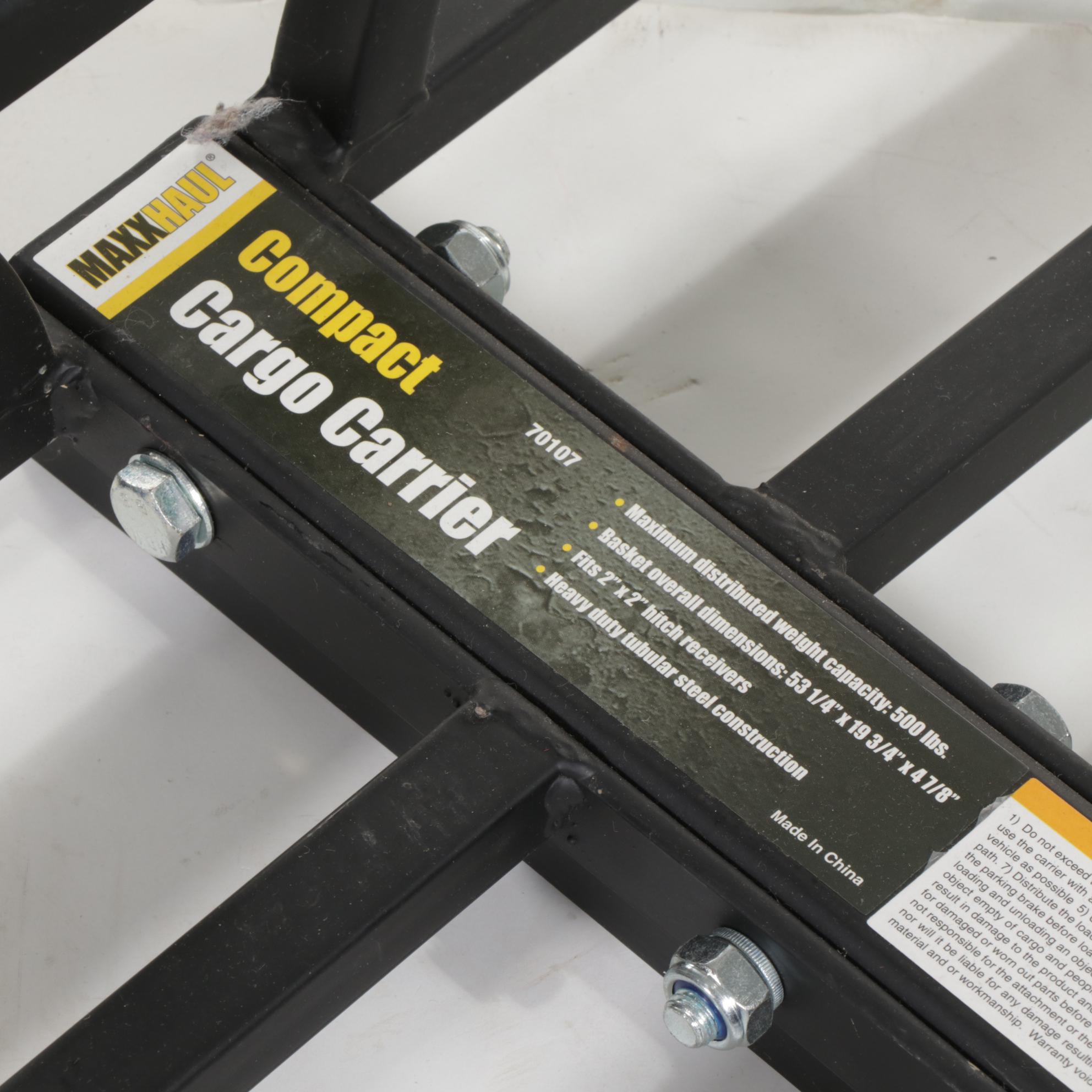 MaxxHaul Hitch-Mounted Compact Cargo Carrier