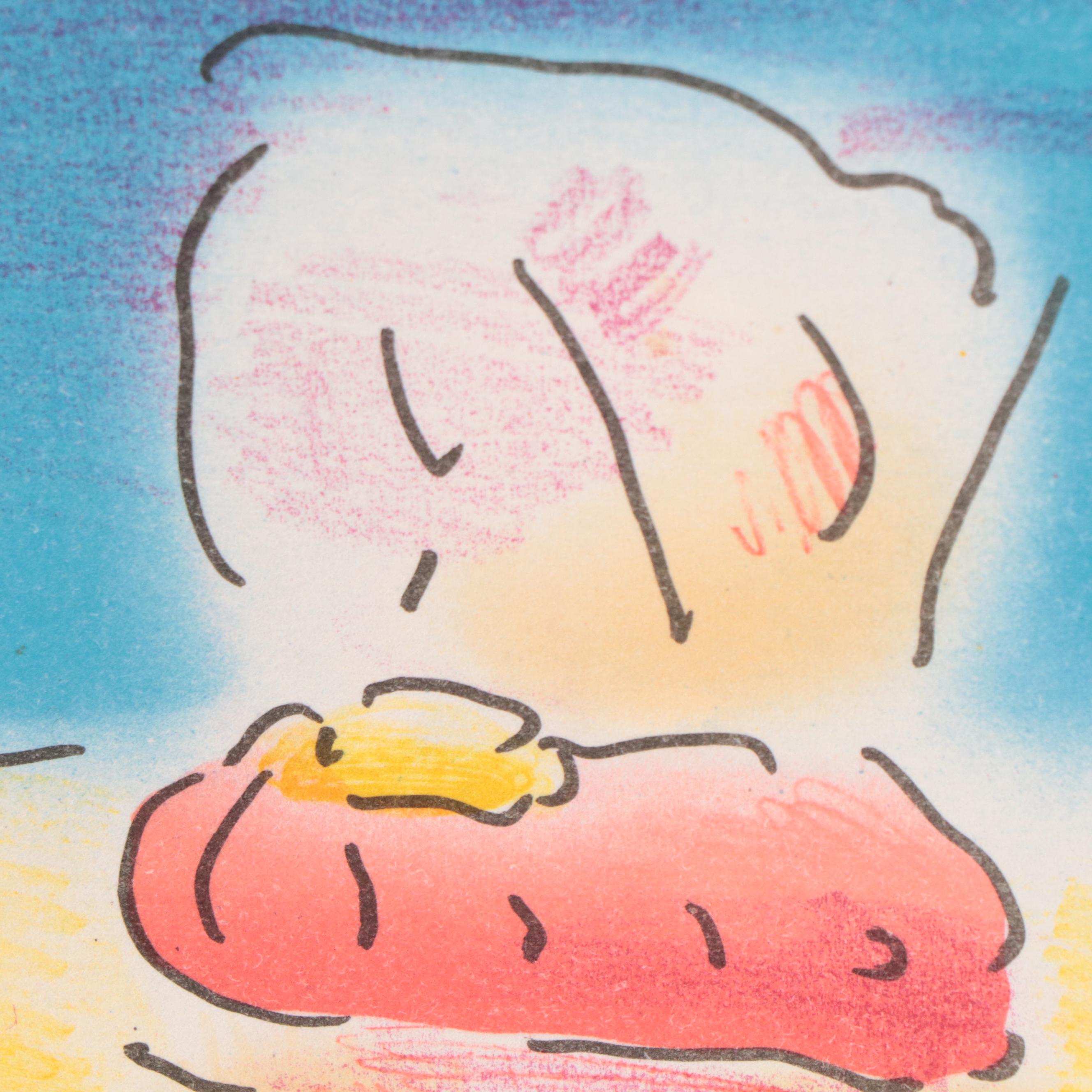 Peter Max Modernist Color Lithograph "Old Chair," 1981