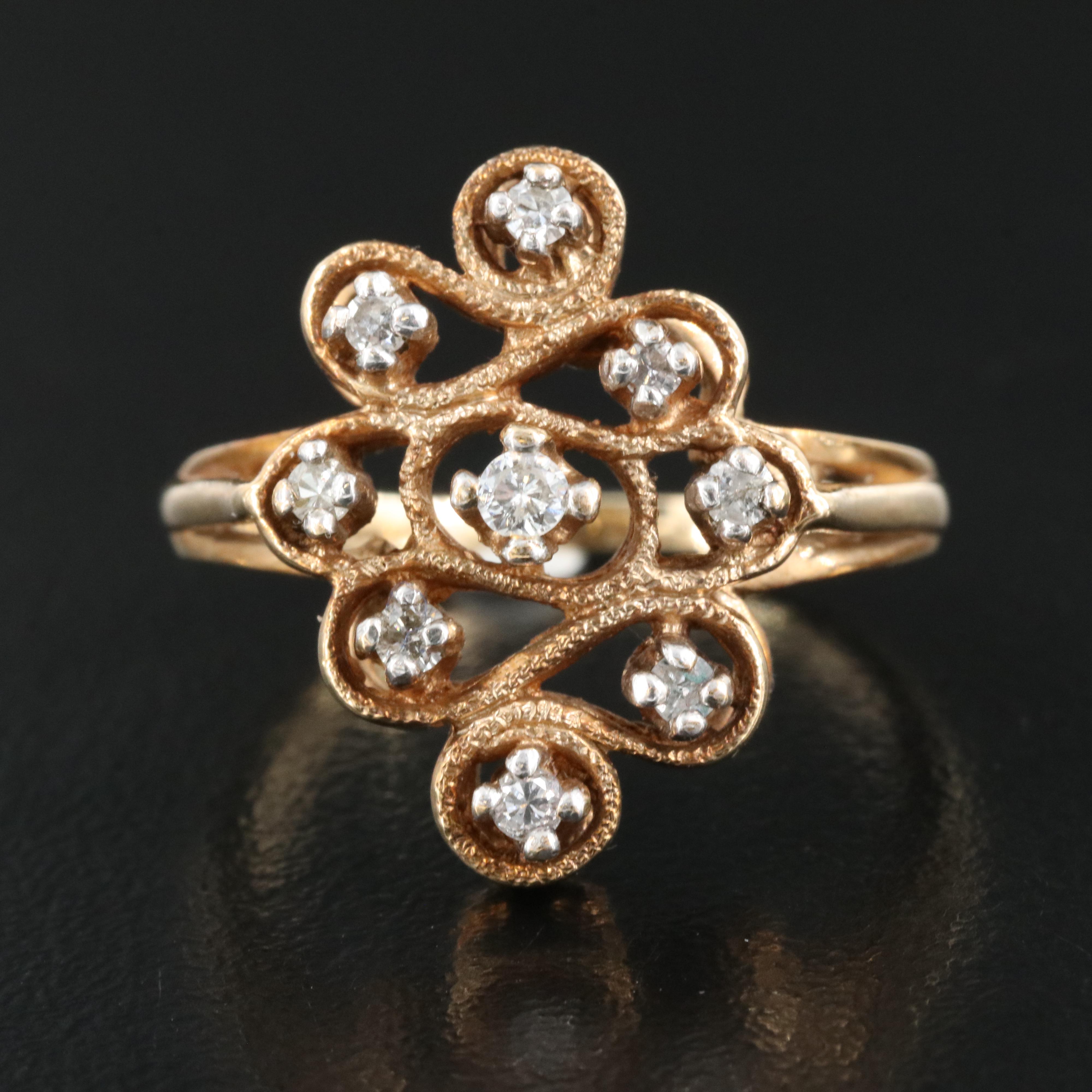 10K 0.24 CTW Diamond Ring