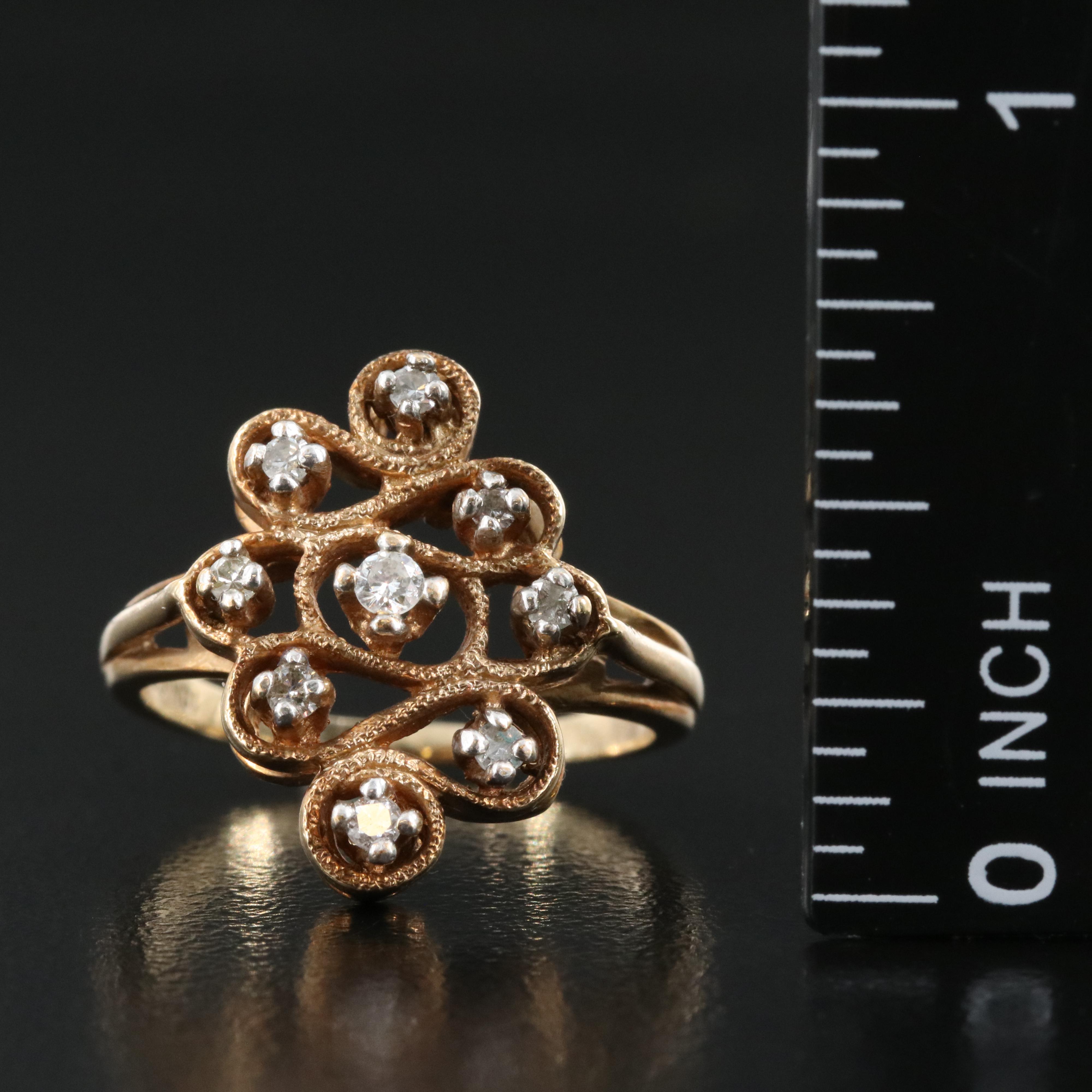 10K 0.24 CTW Diamond Ring