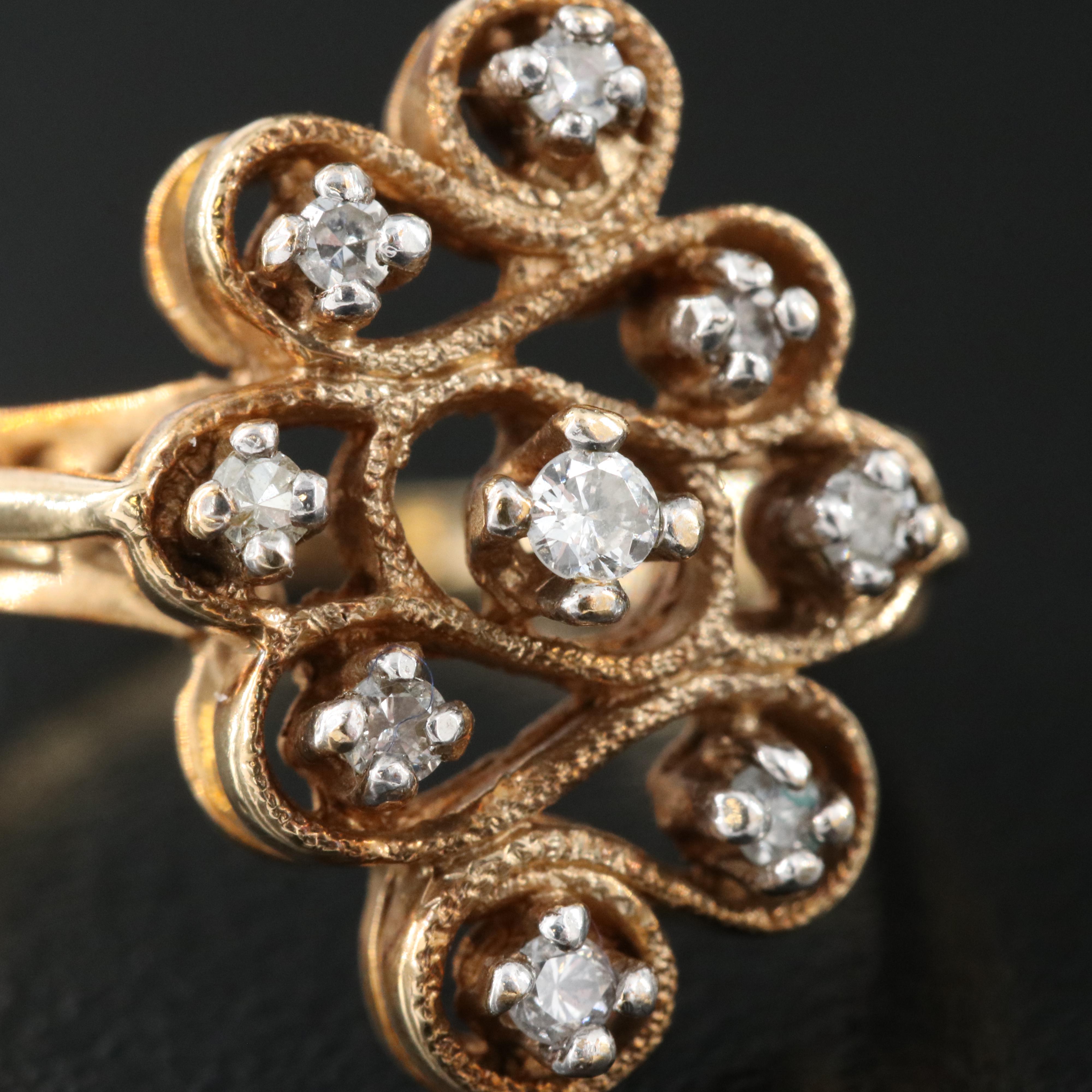 10K 0.24 CTW Diamond Ring