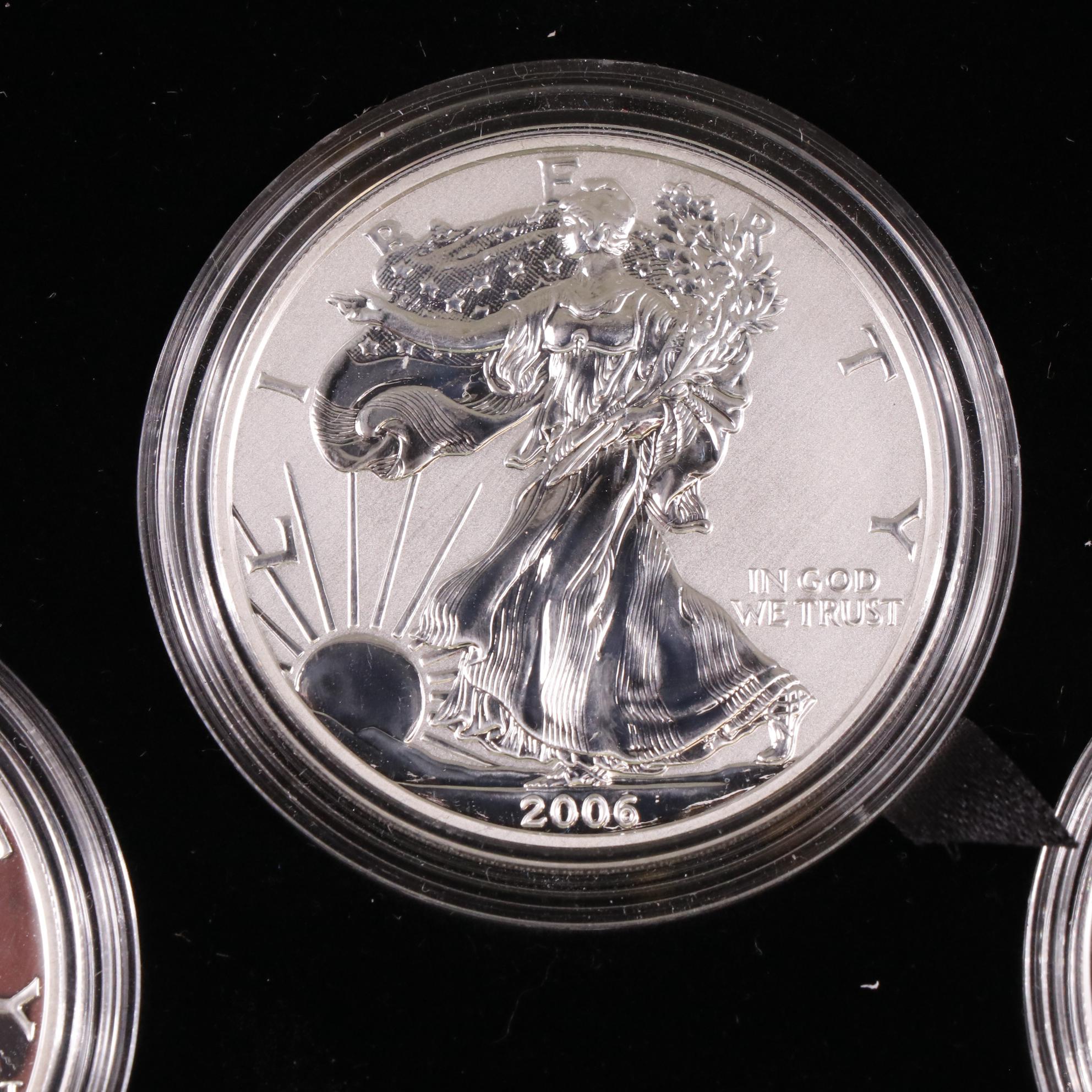2006 American Silver Eagle 20th Anniversary Three-Coin Set