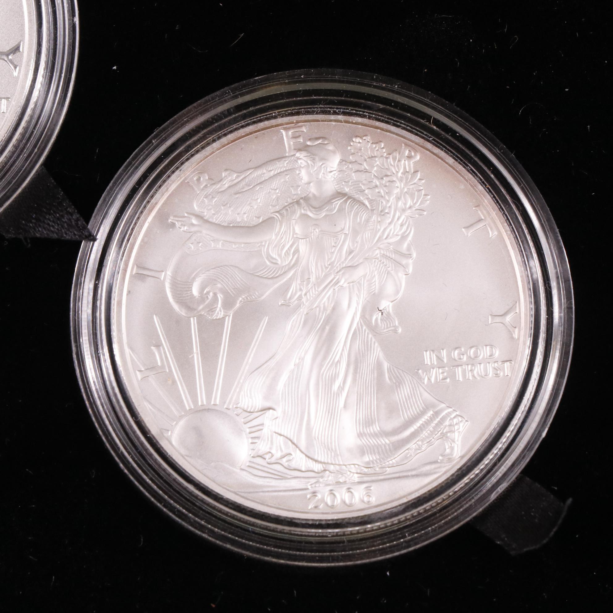 2006 American Silver Eagle 20th Anniversary Three-Coin Set