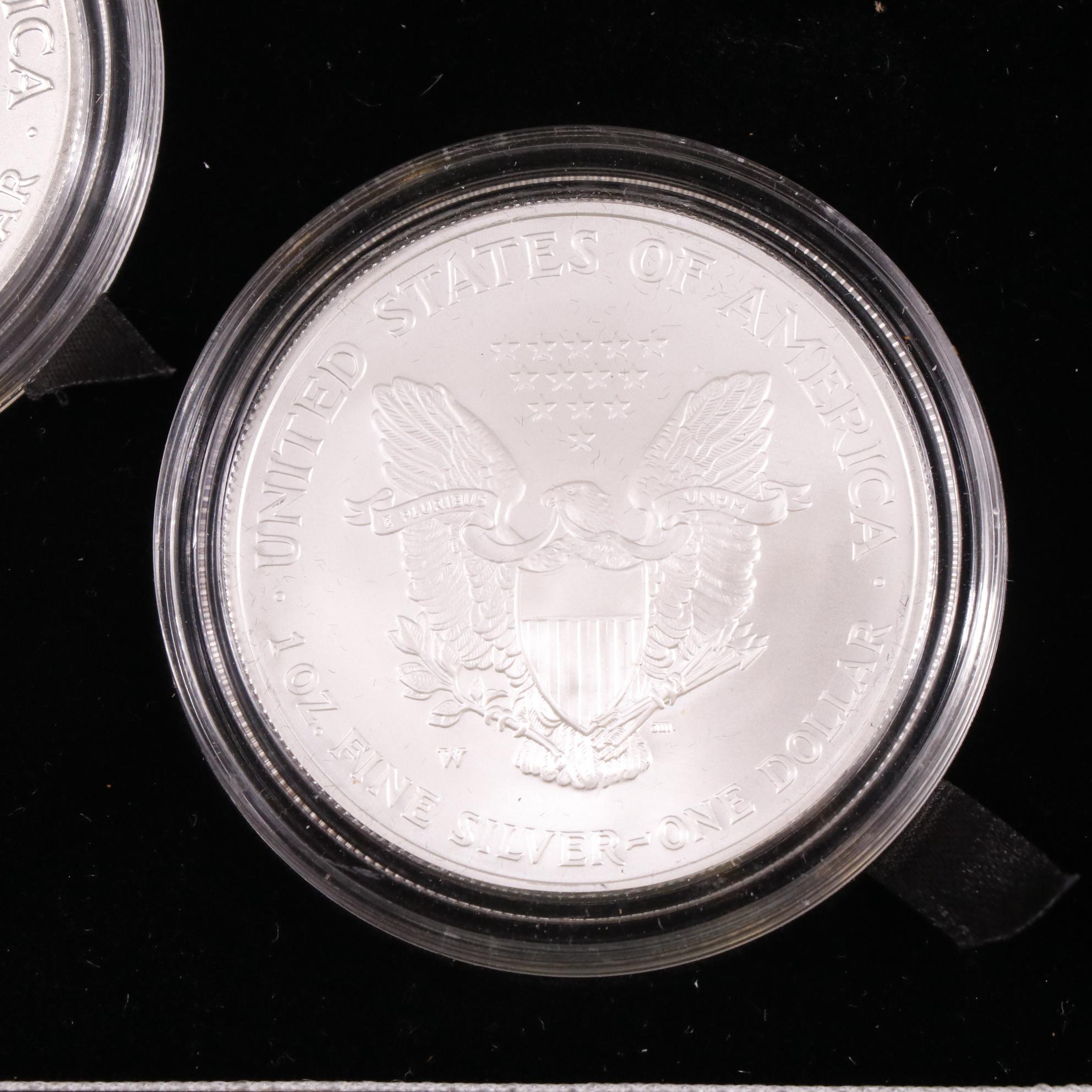 2006 American Silver Eagle 20th Anniversary Three-Coin Set