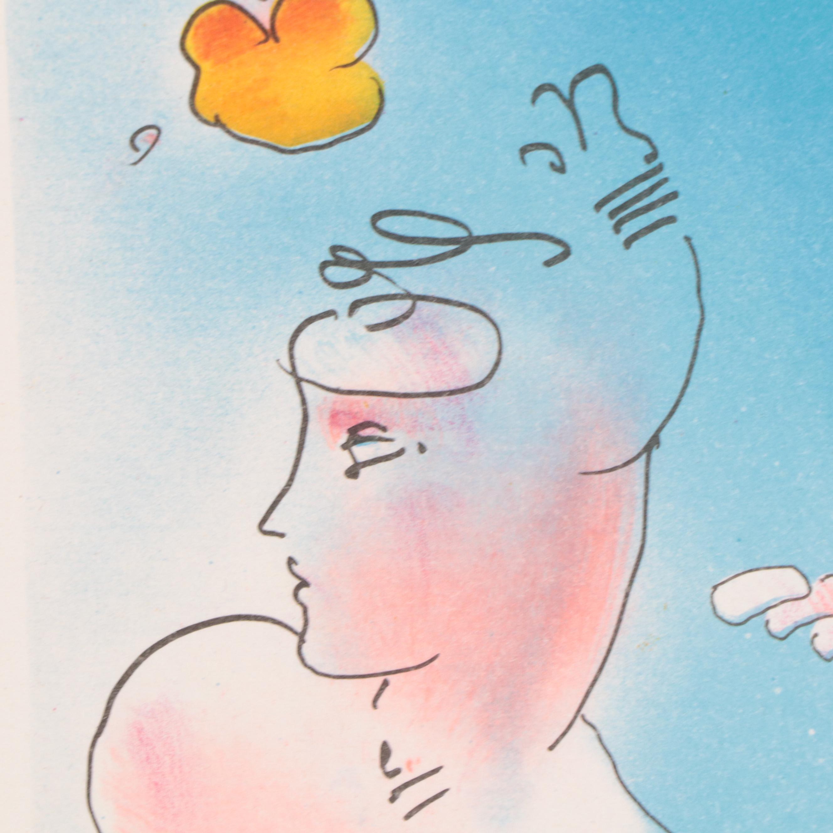 Peter Max Psychedelic Lithograph "Ladies' Hat" and More, Circa 1981