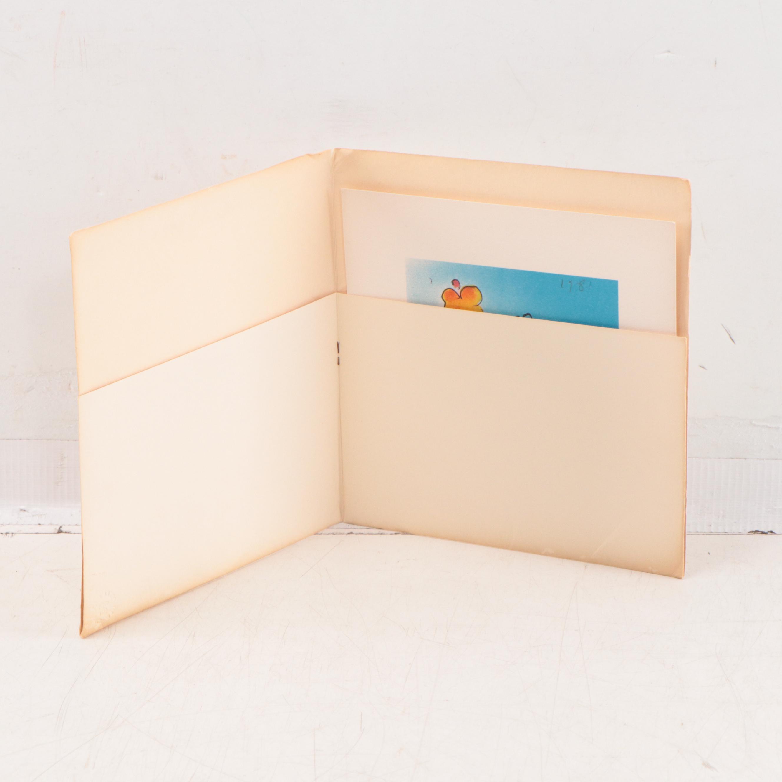 Peter Max Psychedelic Lithograph "Ladies' Hat" and More, Circa 1981