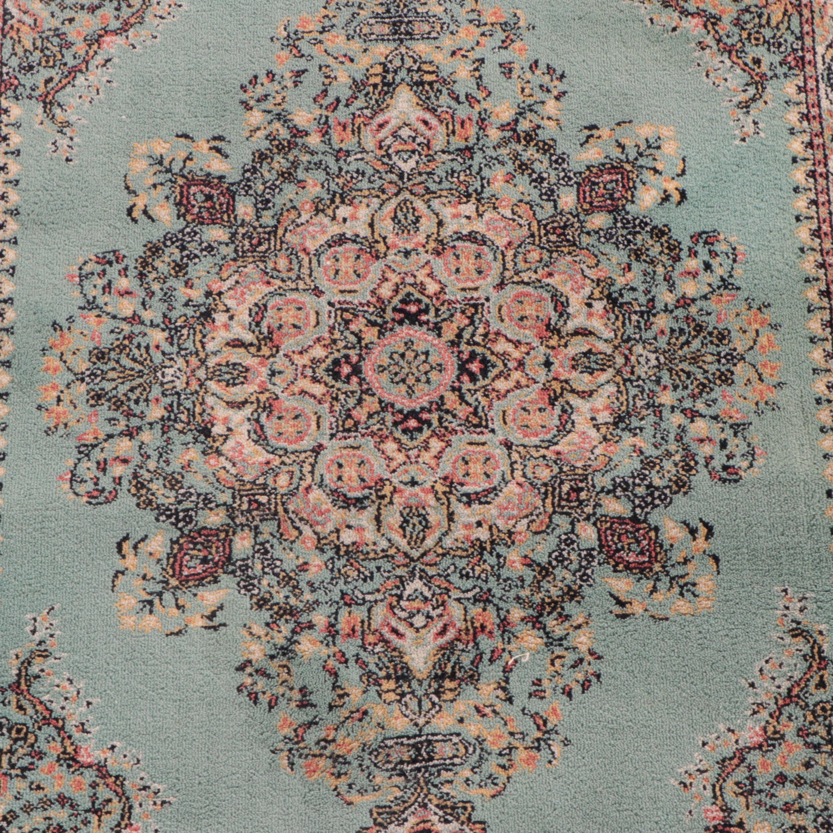 2'6 x 5'4 Machine Made Turkish Kismet Oriental Green Area Rug