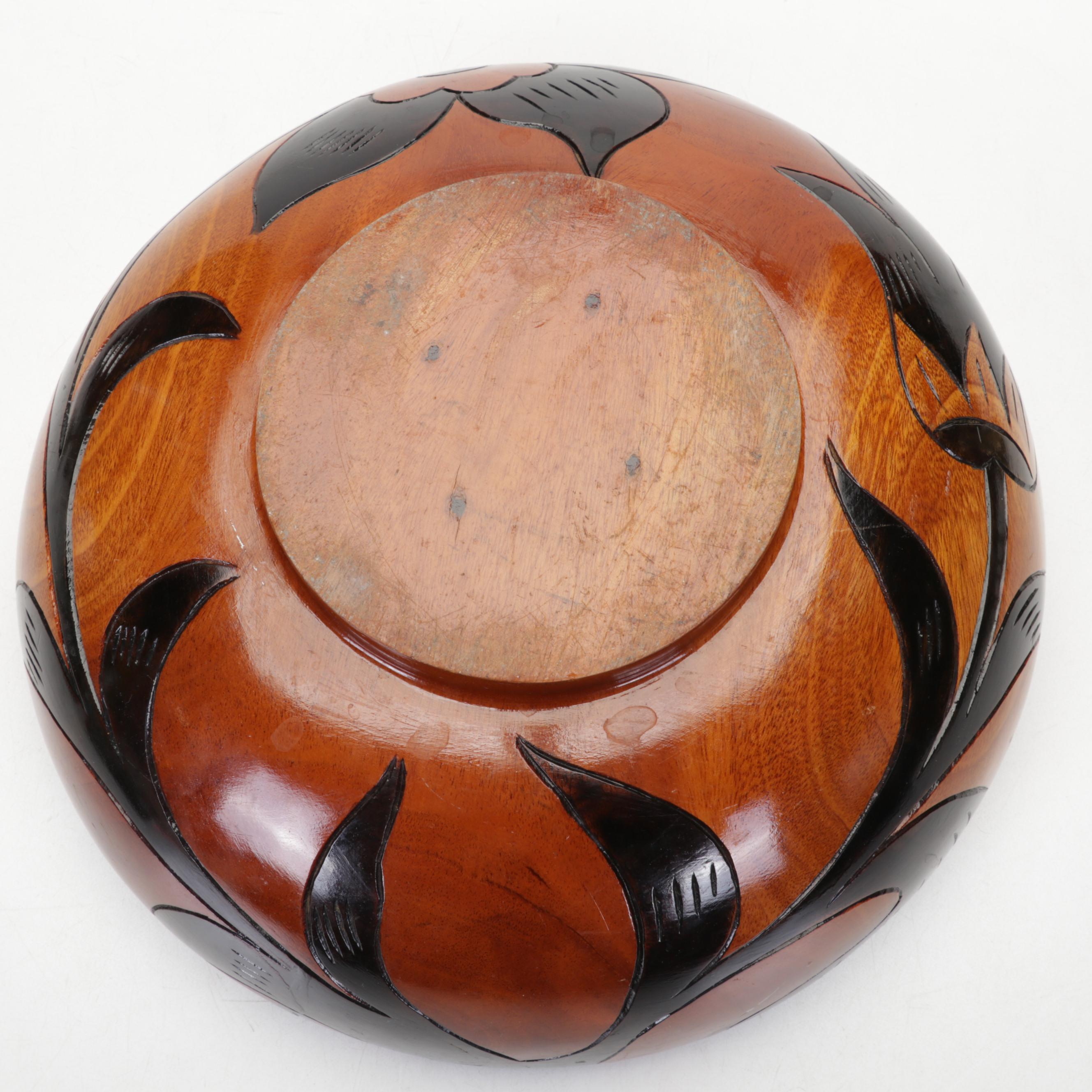 Etched Metal Vase, Brass Crane Sculpture, Duck Bookends, Salad Set and More