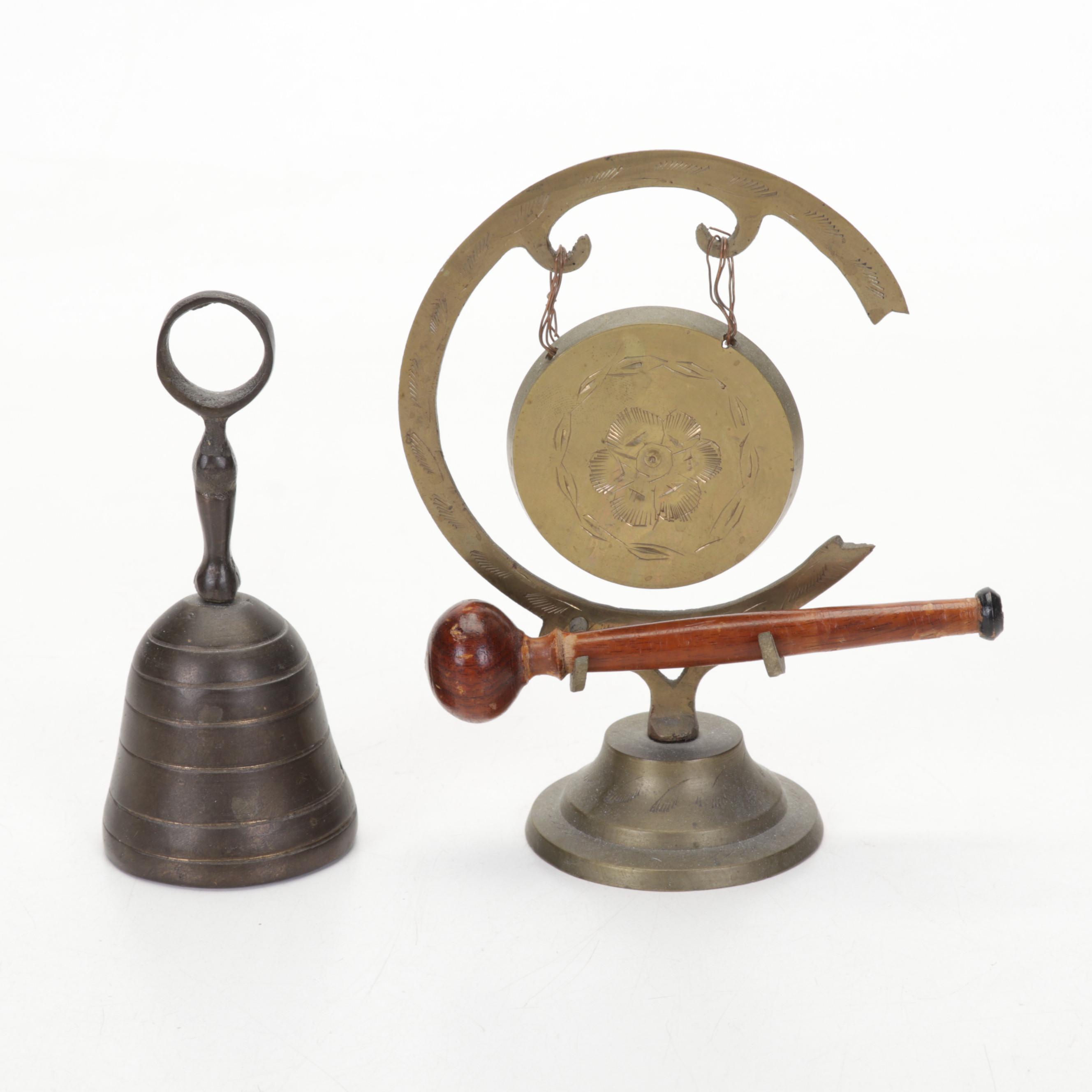 Etched Metal Vase, Brass Crane Sculpture, Duck Bookends, Salad Set and More