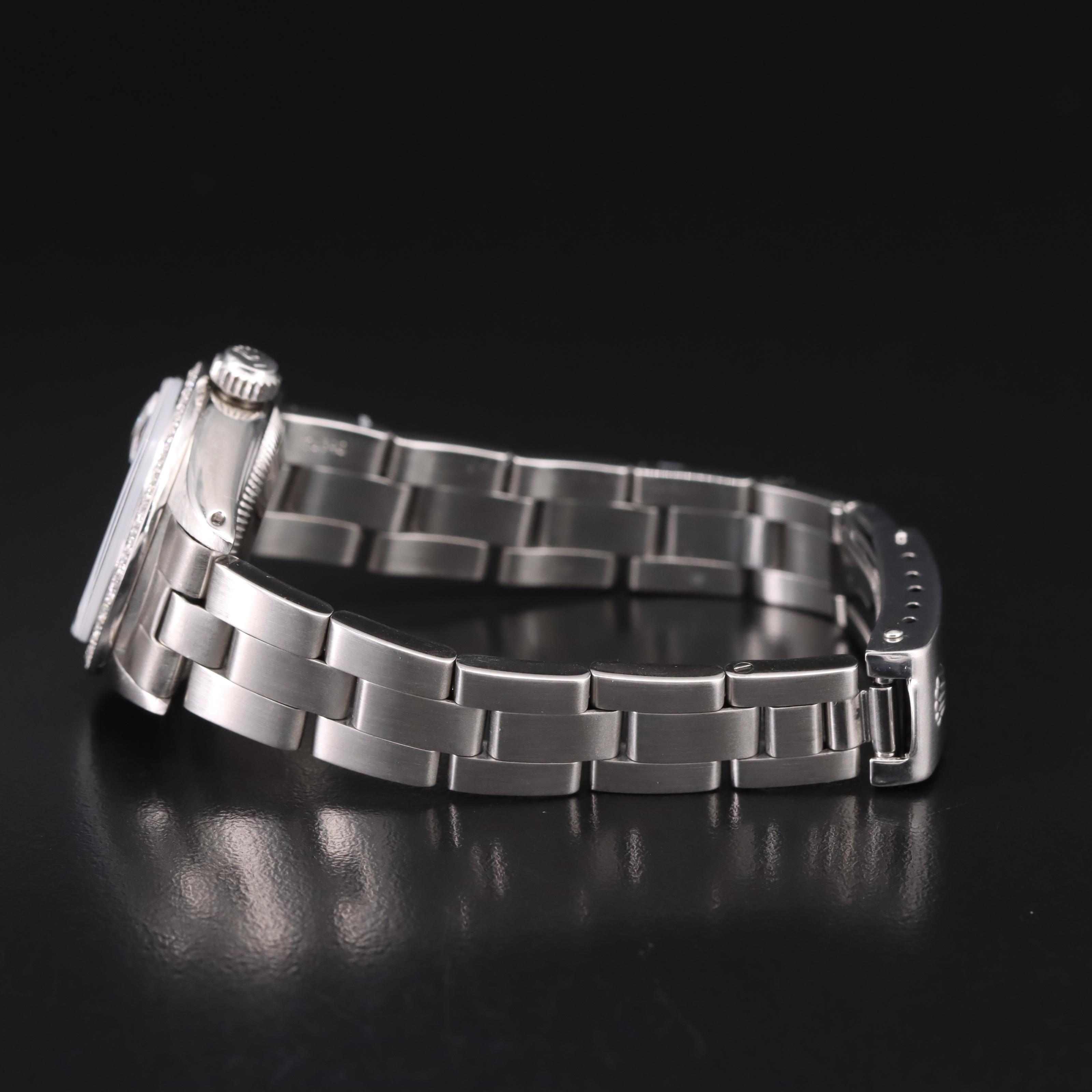 1978 Rolex Diamond Mother-of-Pearl Dial and Diamond Bezel Datejust Watch