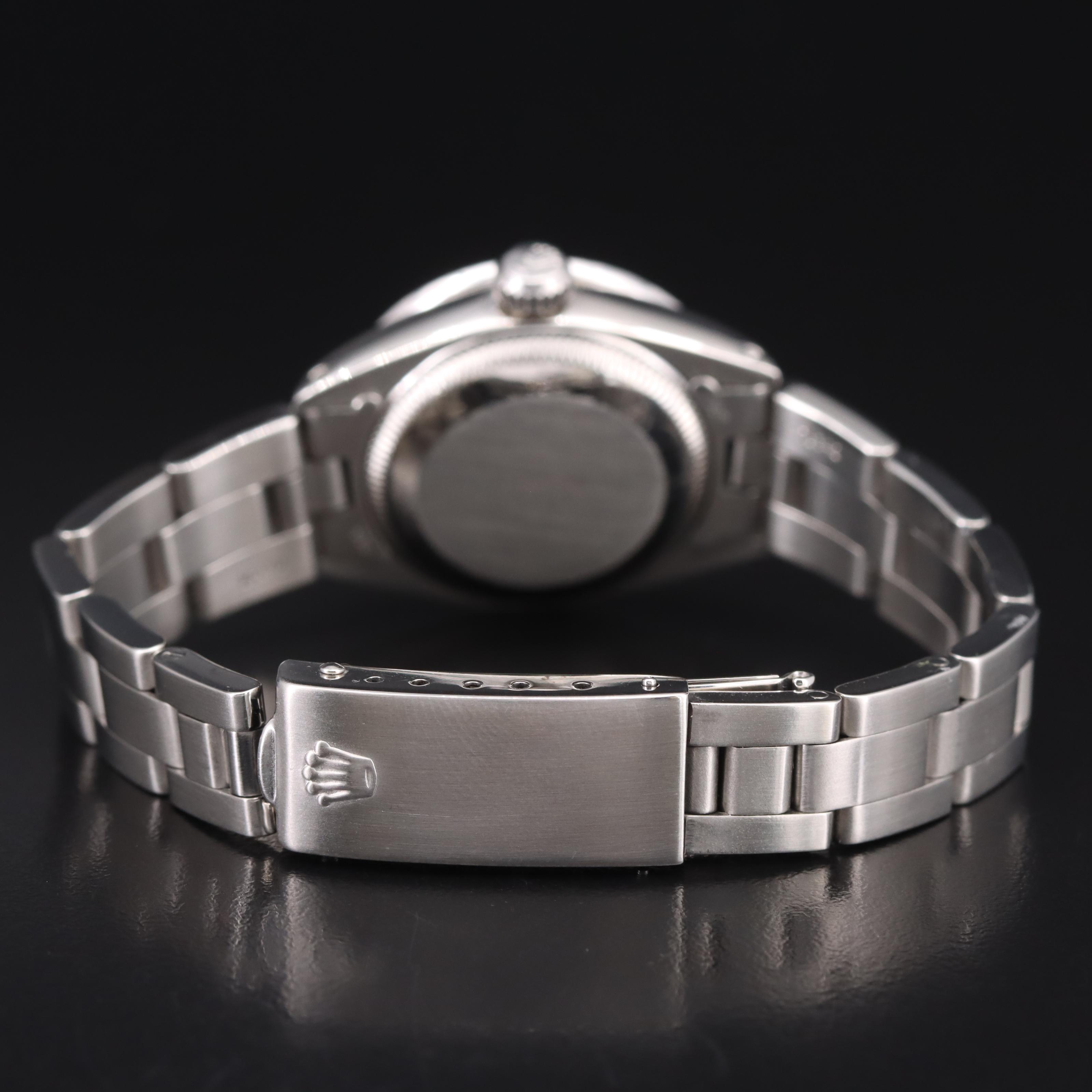 1978 Rolex Diamond Mother-of-Pearl Dial and Diamond Bezel Datejust Watch