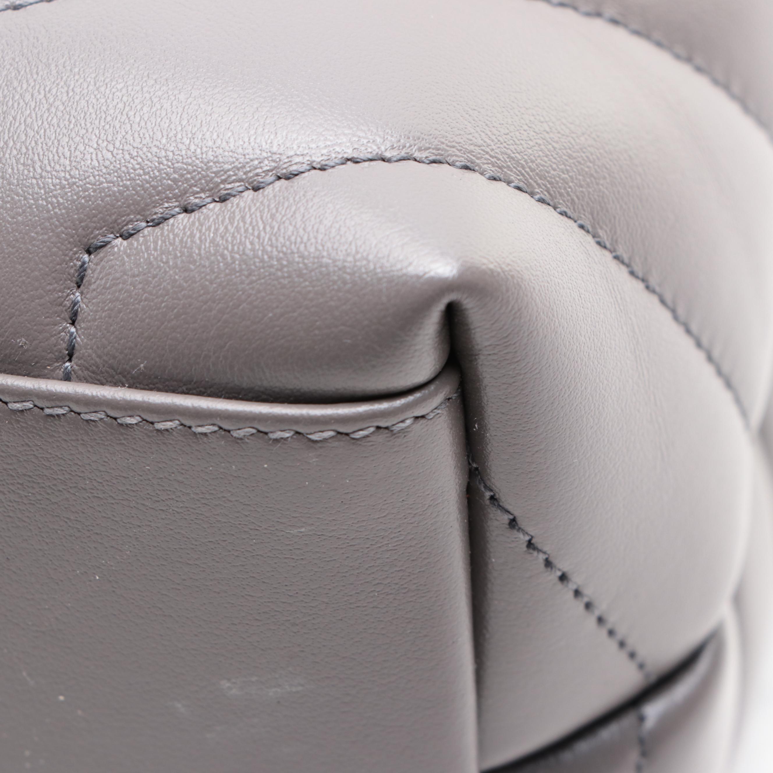 Saint Laurent Medium LouLou Chain Shoulder Bag in Chevron Quilted Leather