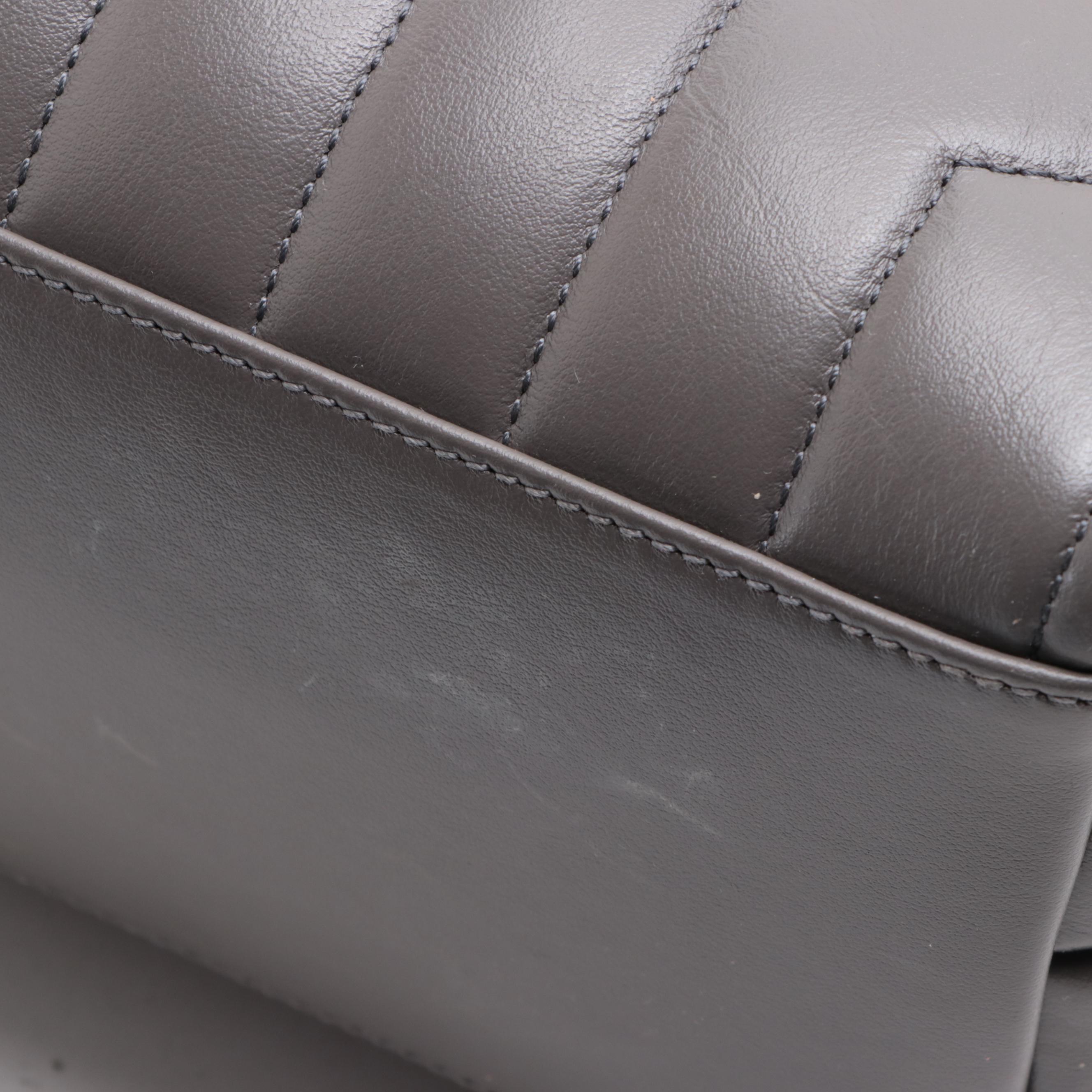 Saint Laurent Medium LouLou Chain Shoulder Bag in Chevron Quilted Leather