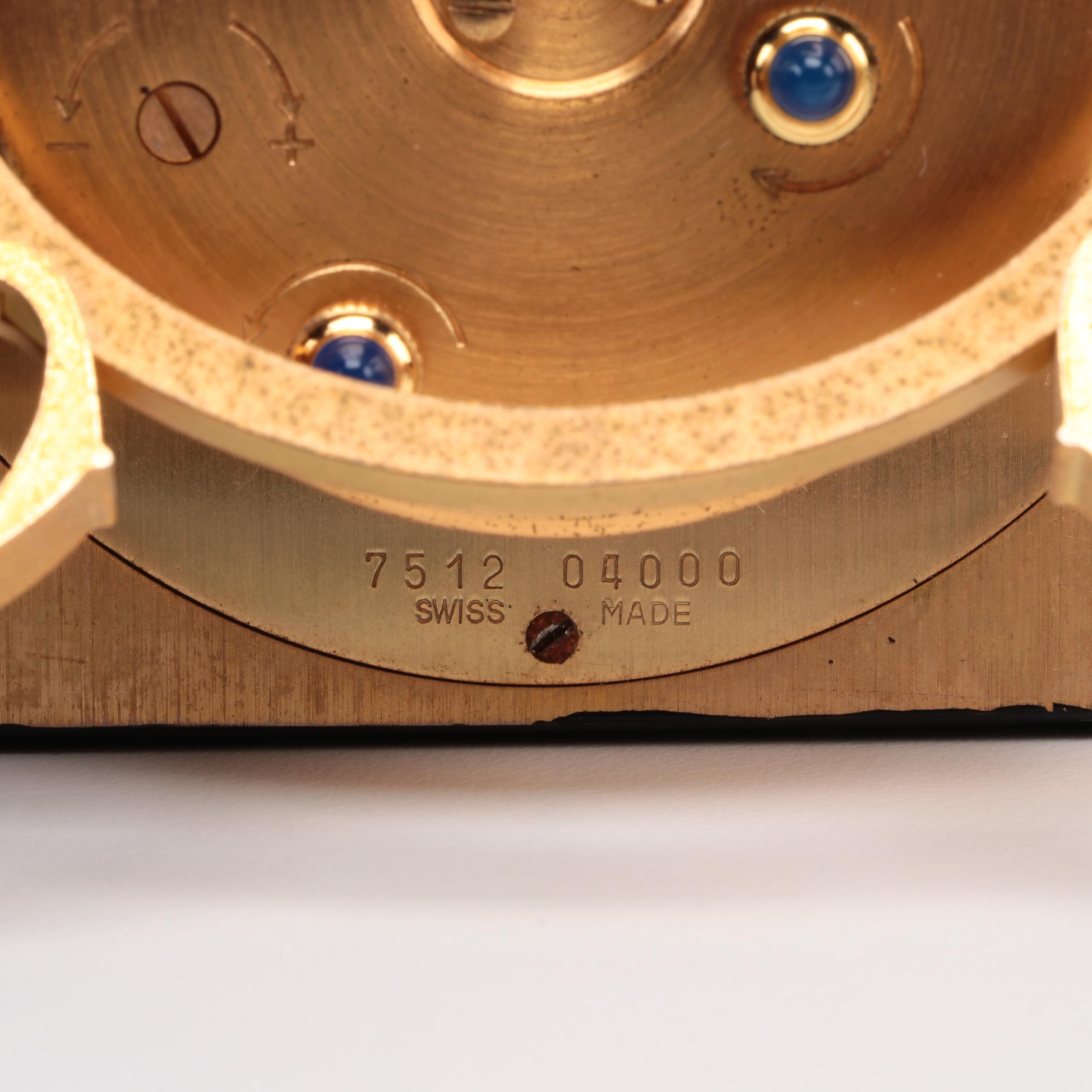 Cartier Travel Alarm Clock with Original Box