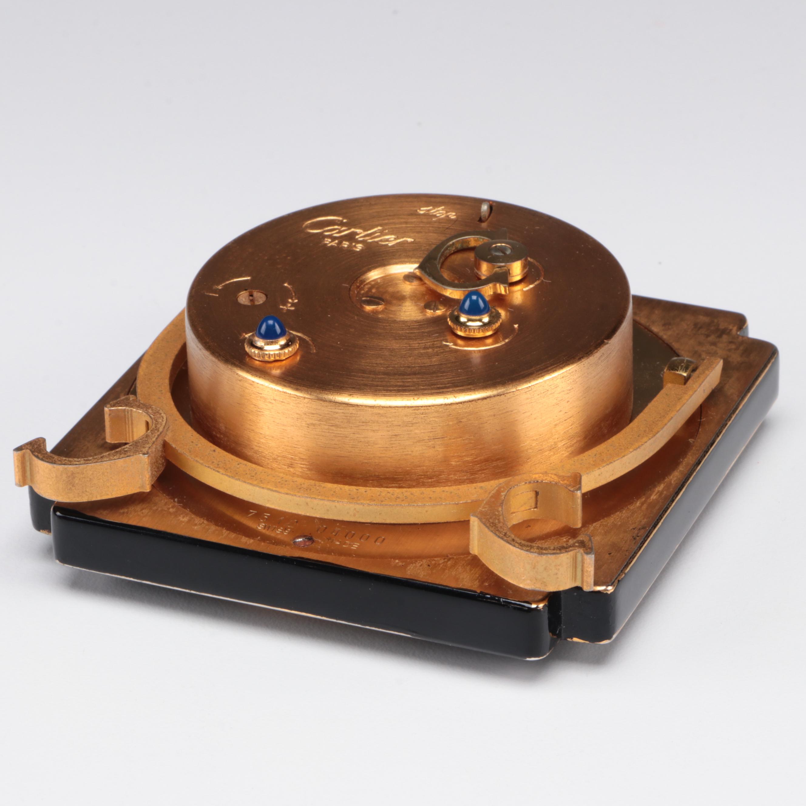 Cartier Travel Alarm Clock with Original Box