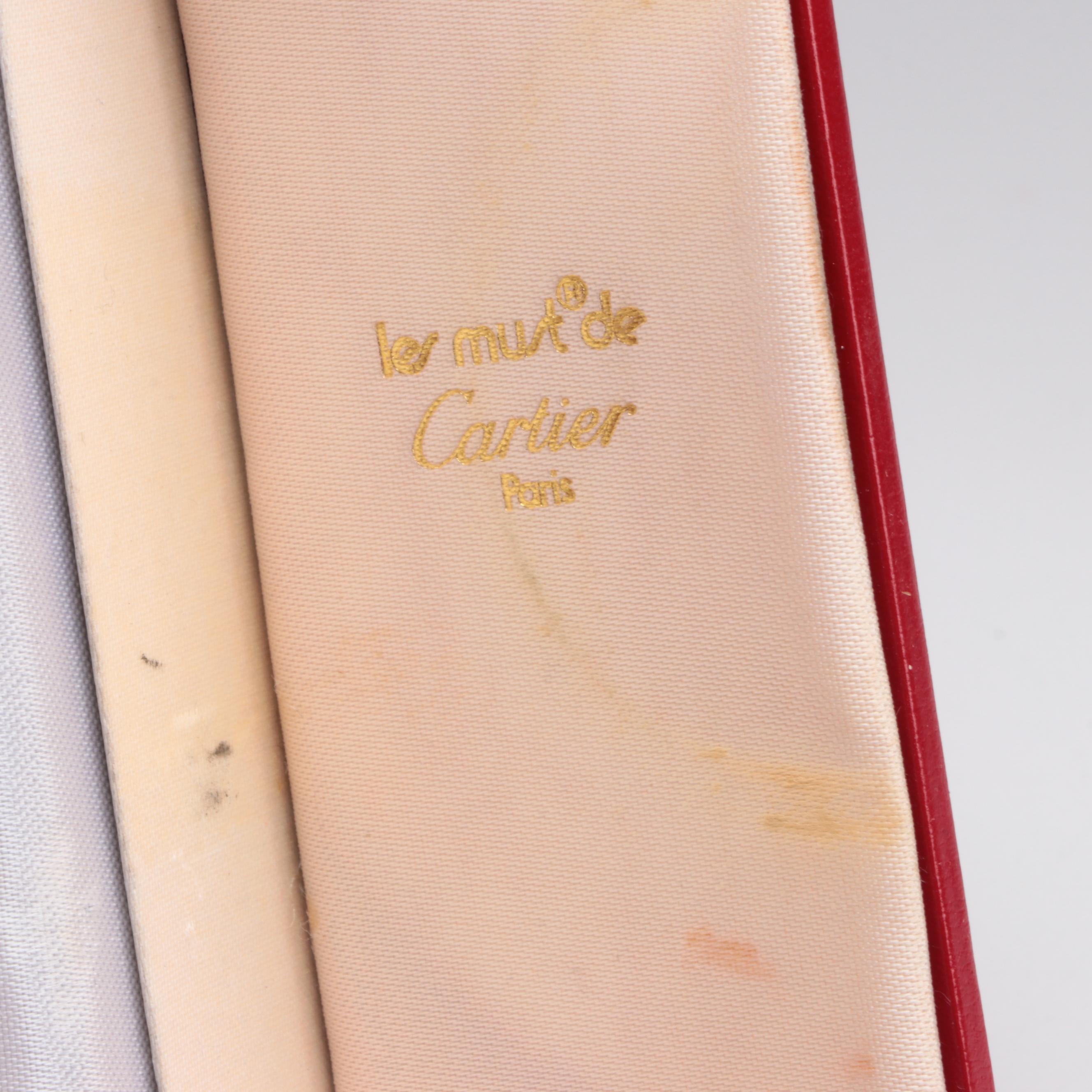 Cartier Travel Alarm Clock with Original Box