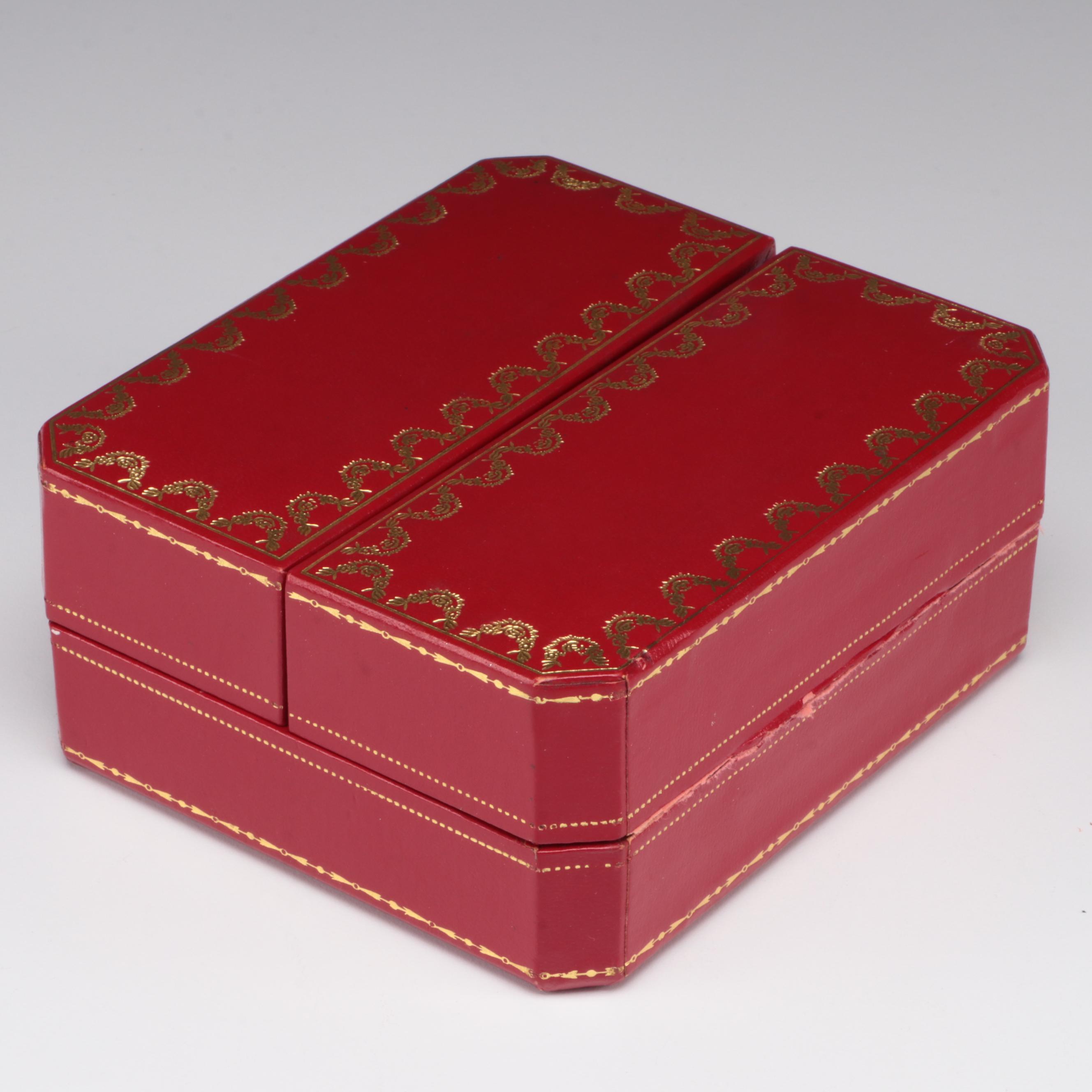 Cartier Travel Alarm Clock with Original Box