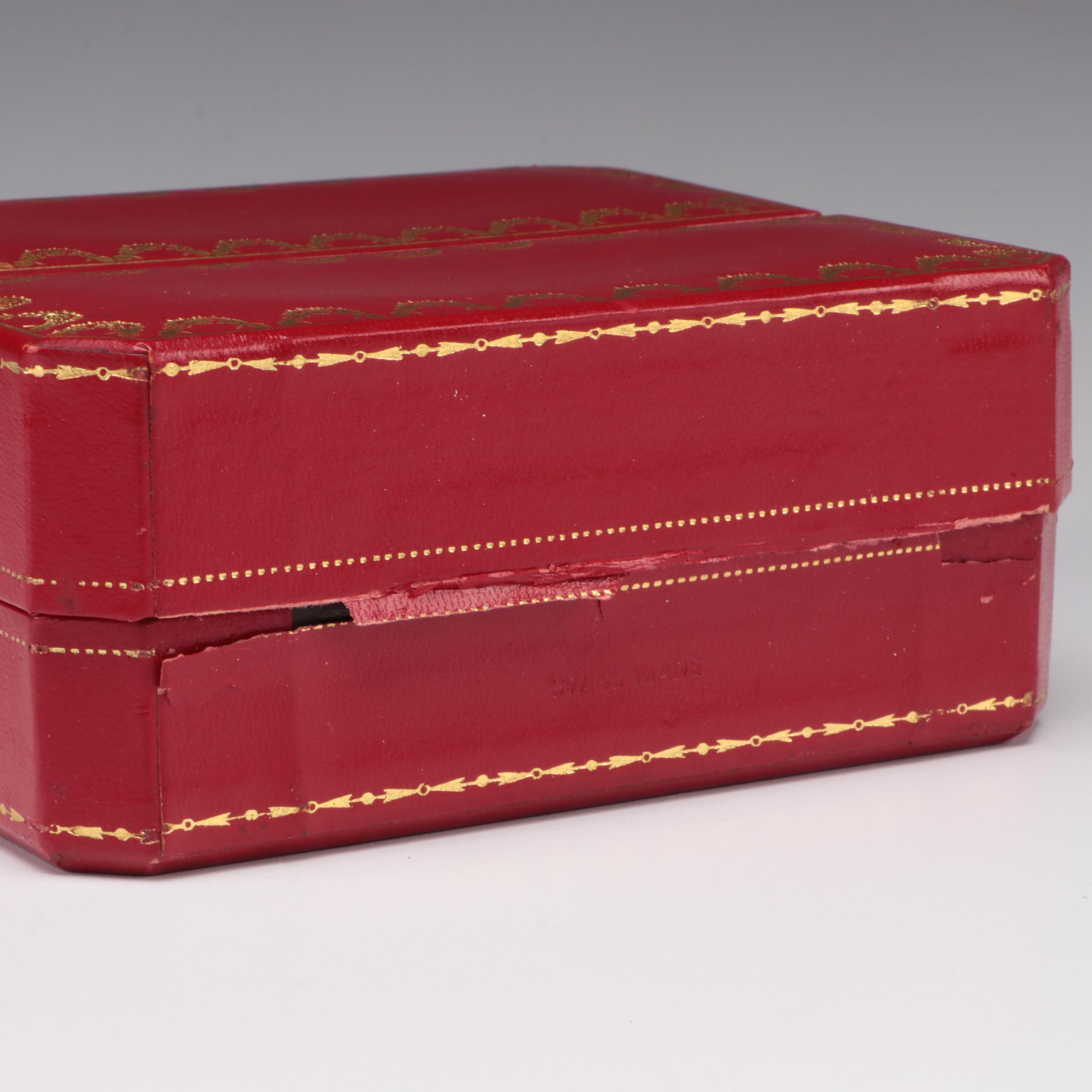 Cartier Travel Alarm Clock with Original Box