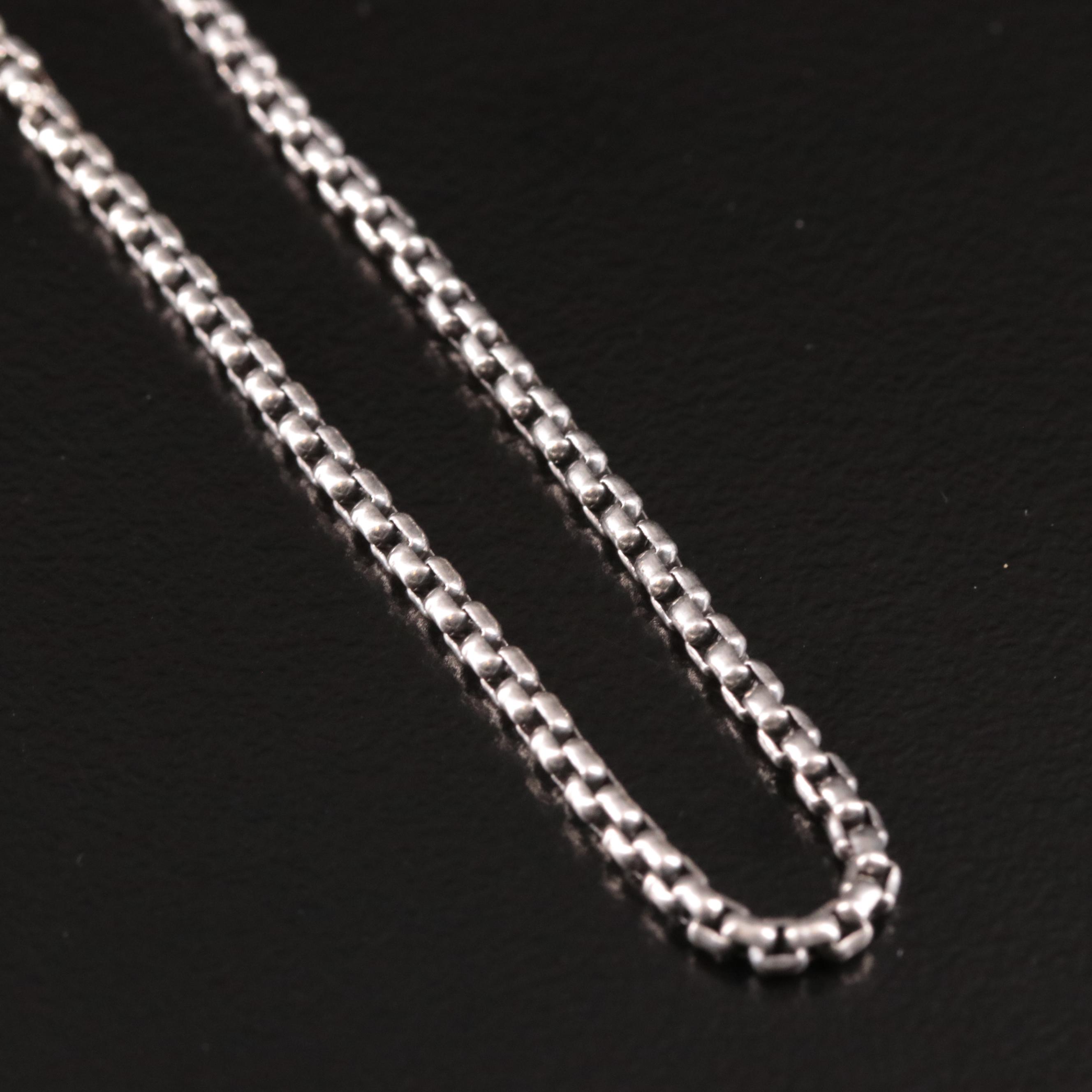 David Yurman Sterling Box Chain Necklace