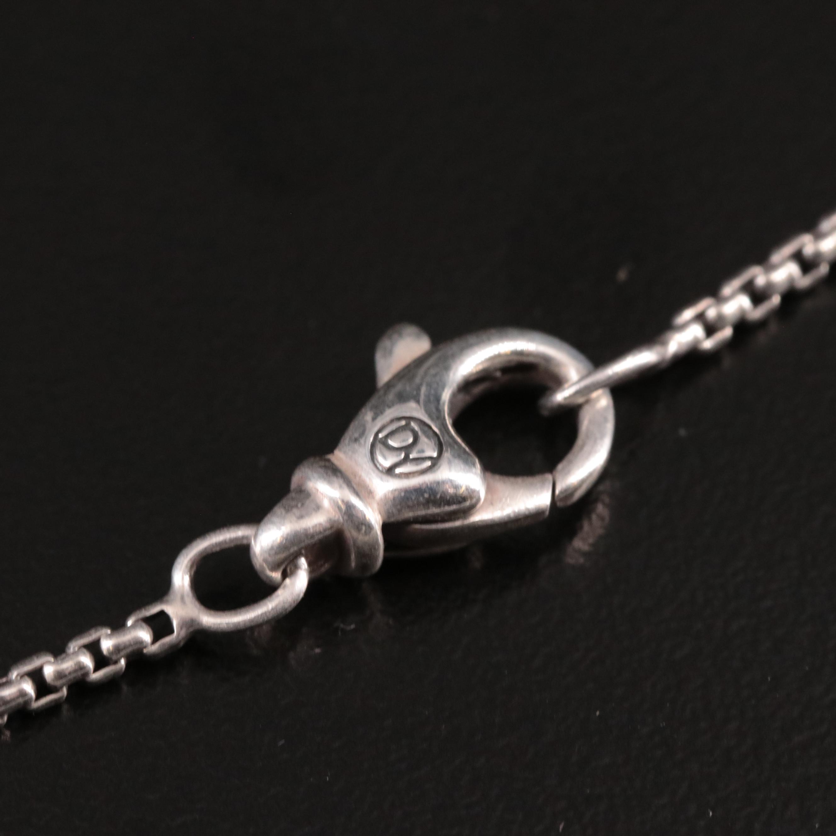 David Yurman Sterling Box Chain Necklace