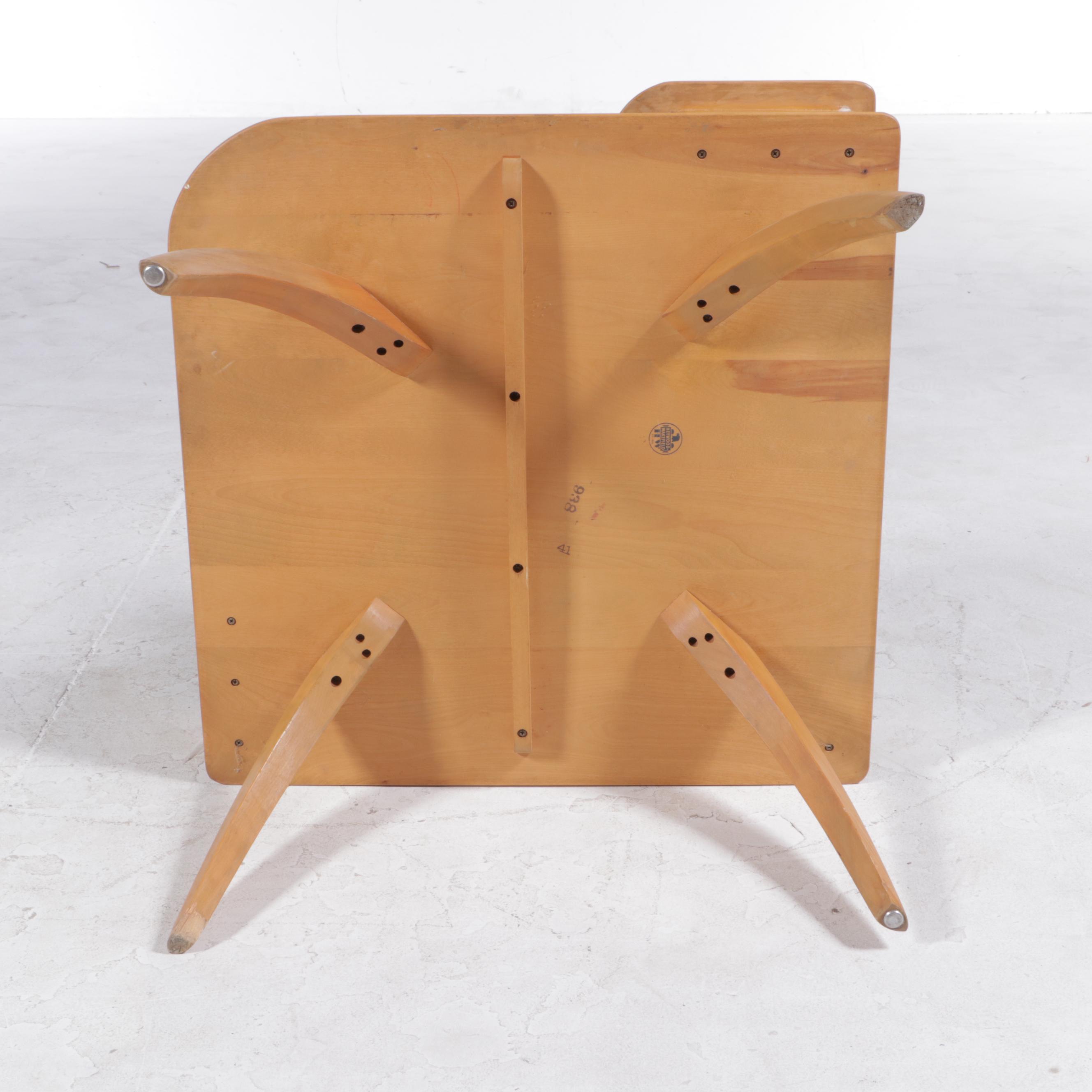 Heywood-Wakefield Mid Century Modern Two-Tier Corner Table