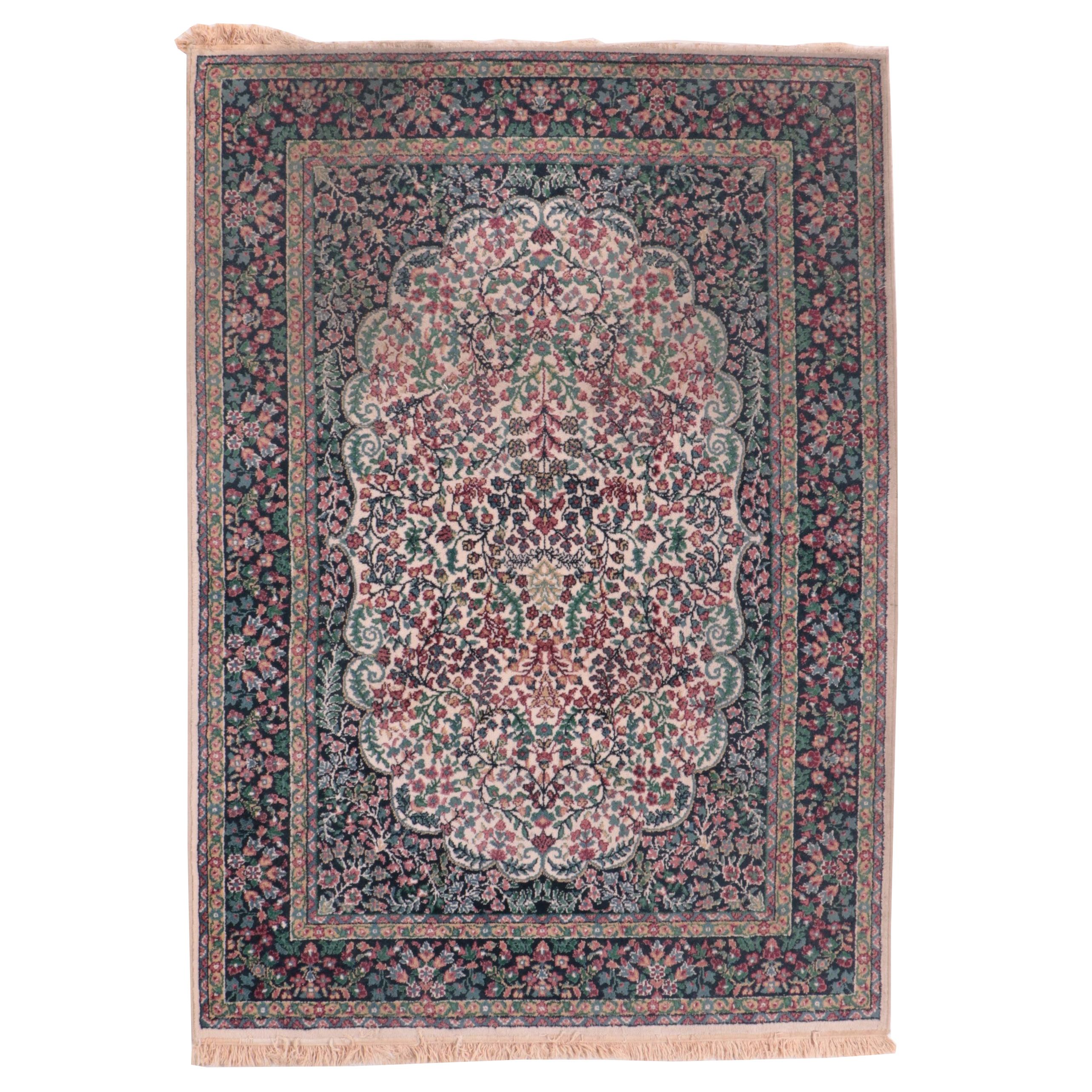 5'5 x 7'10 Machine Made Oriental Weavers Cairo Collection "Flora Navy" Area Rug
