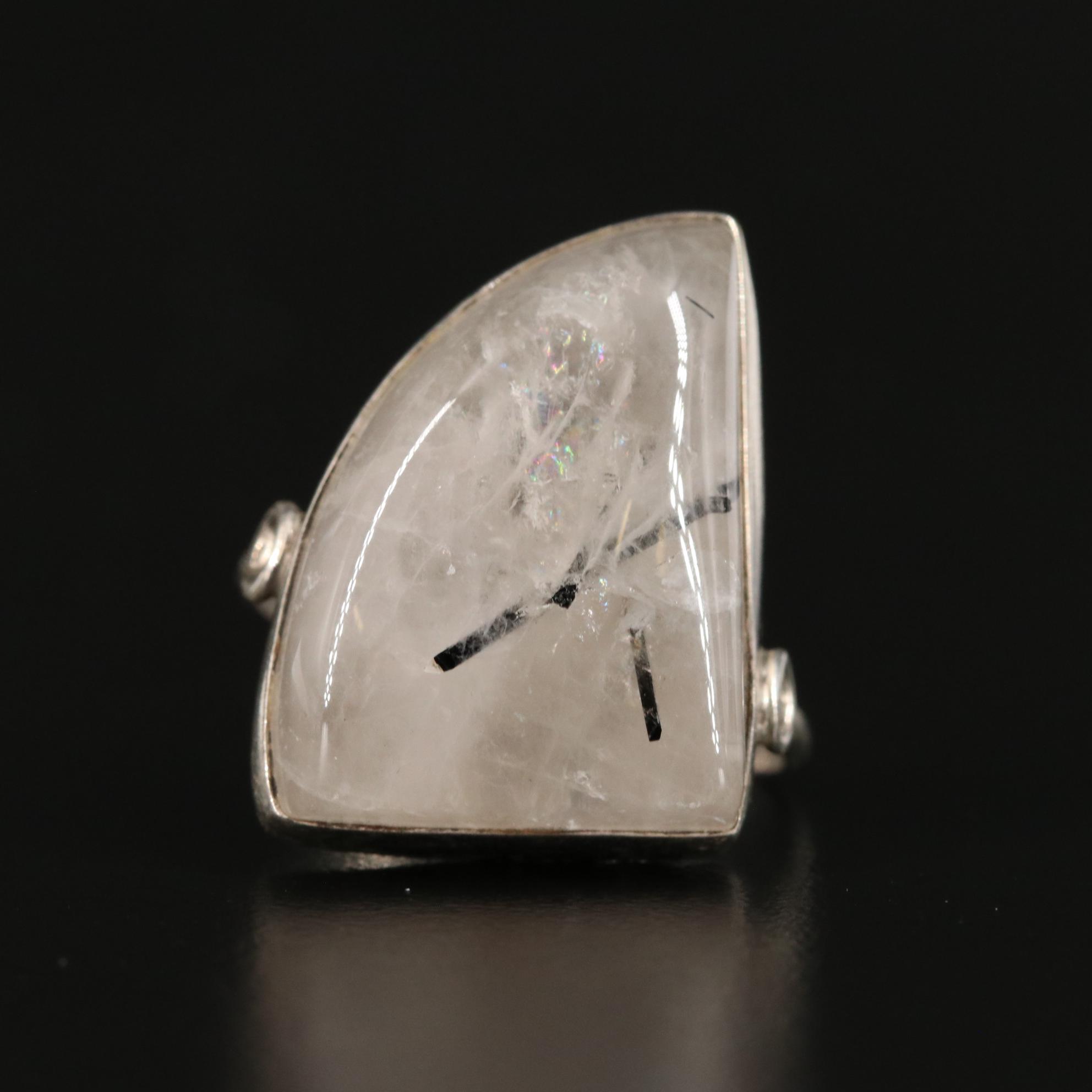 Sterling Rutilated Quartz Ring