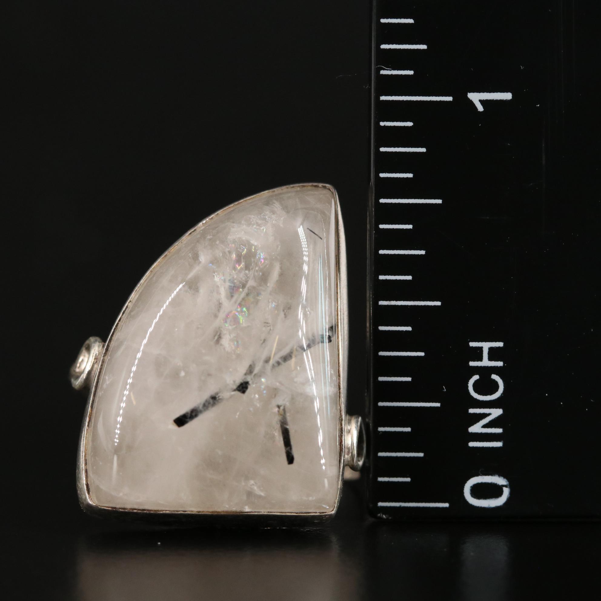Sterling Rutilated Quartz Ring