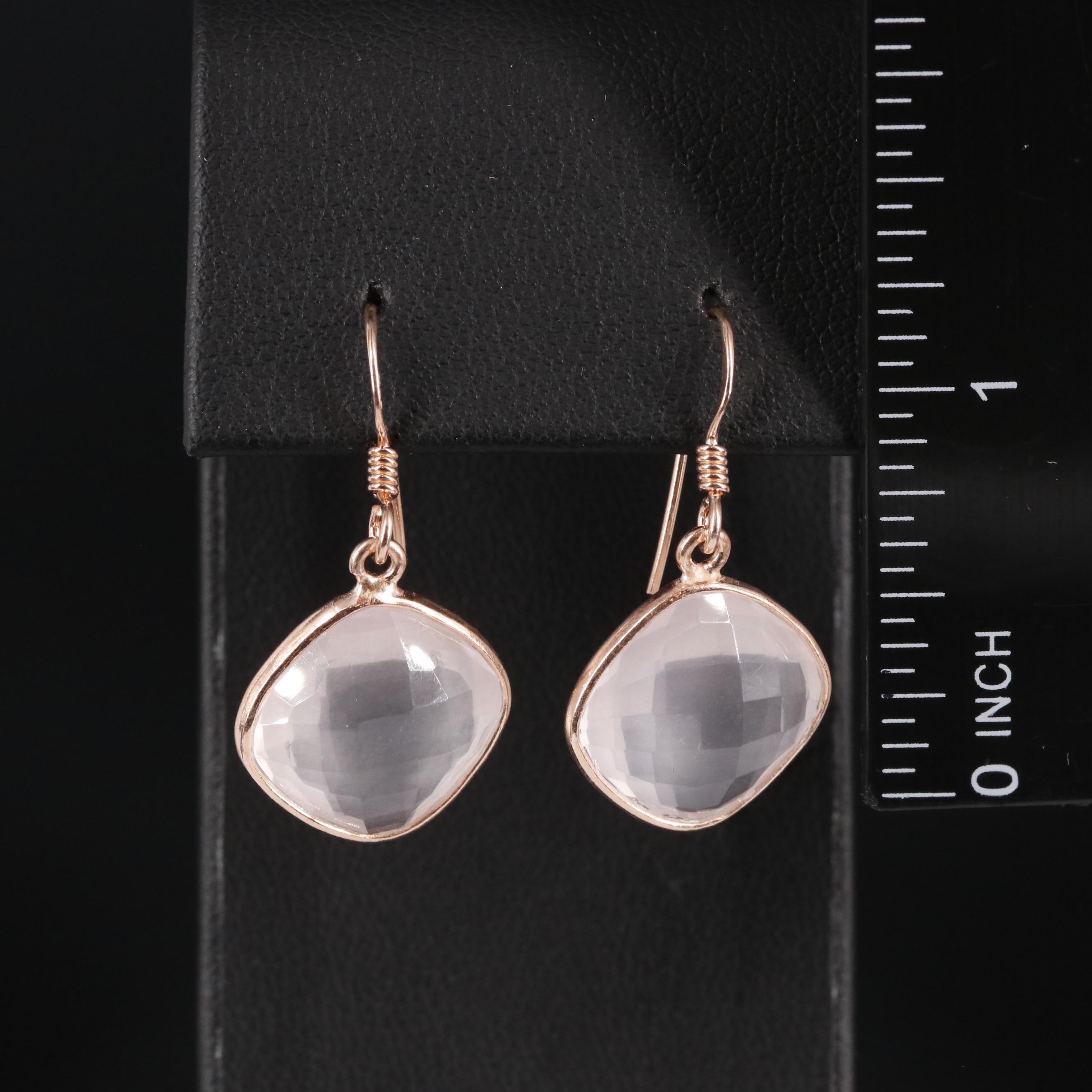Sterling Gemstone Drop Earrings