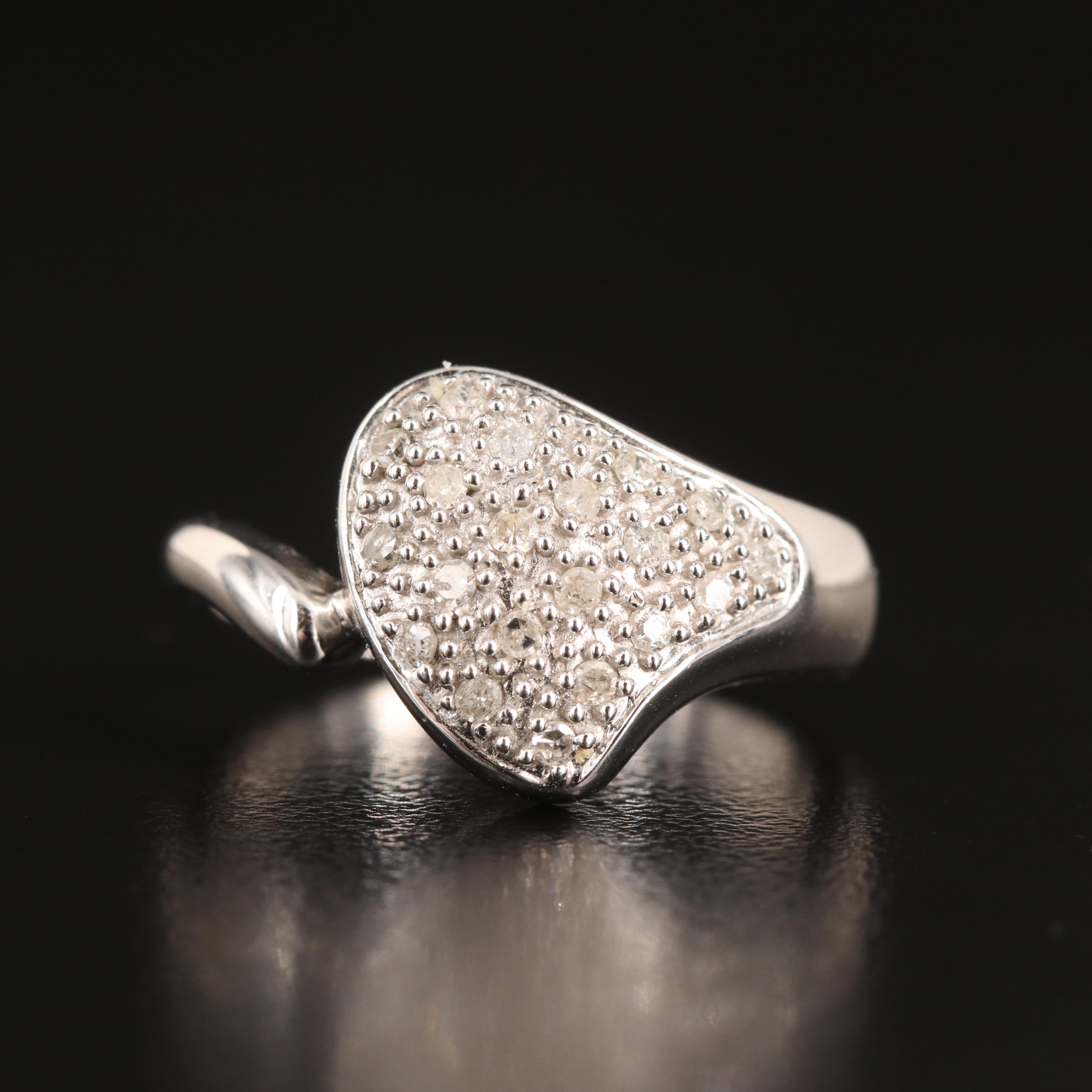 10K 0.20 CTW Diamond Pavé Ring