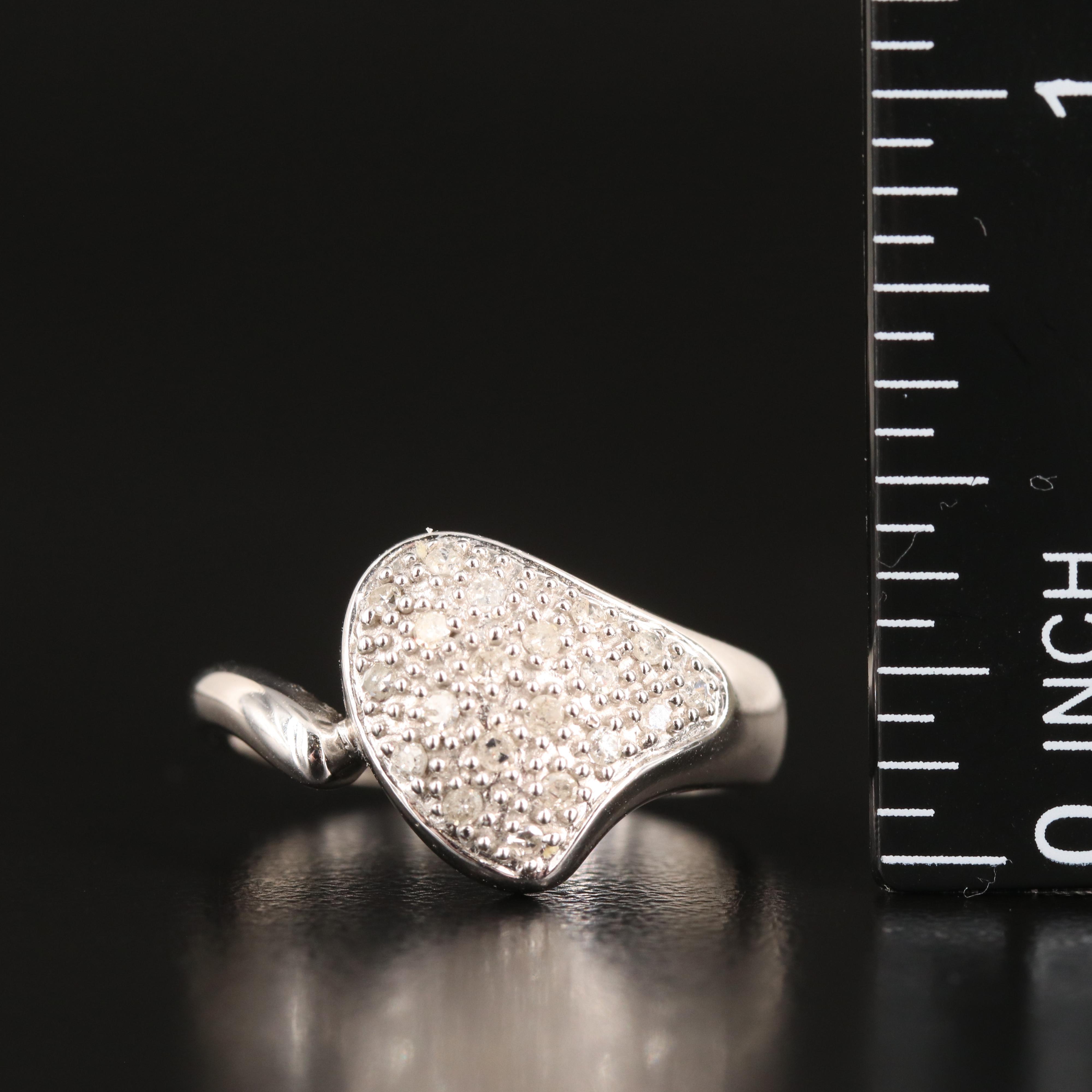 10K 0.20 CTW Diamond Pavé Ring