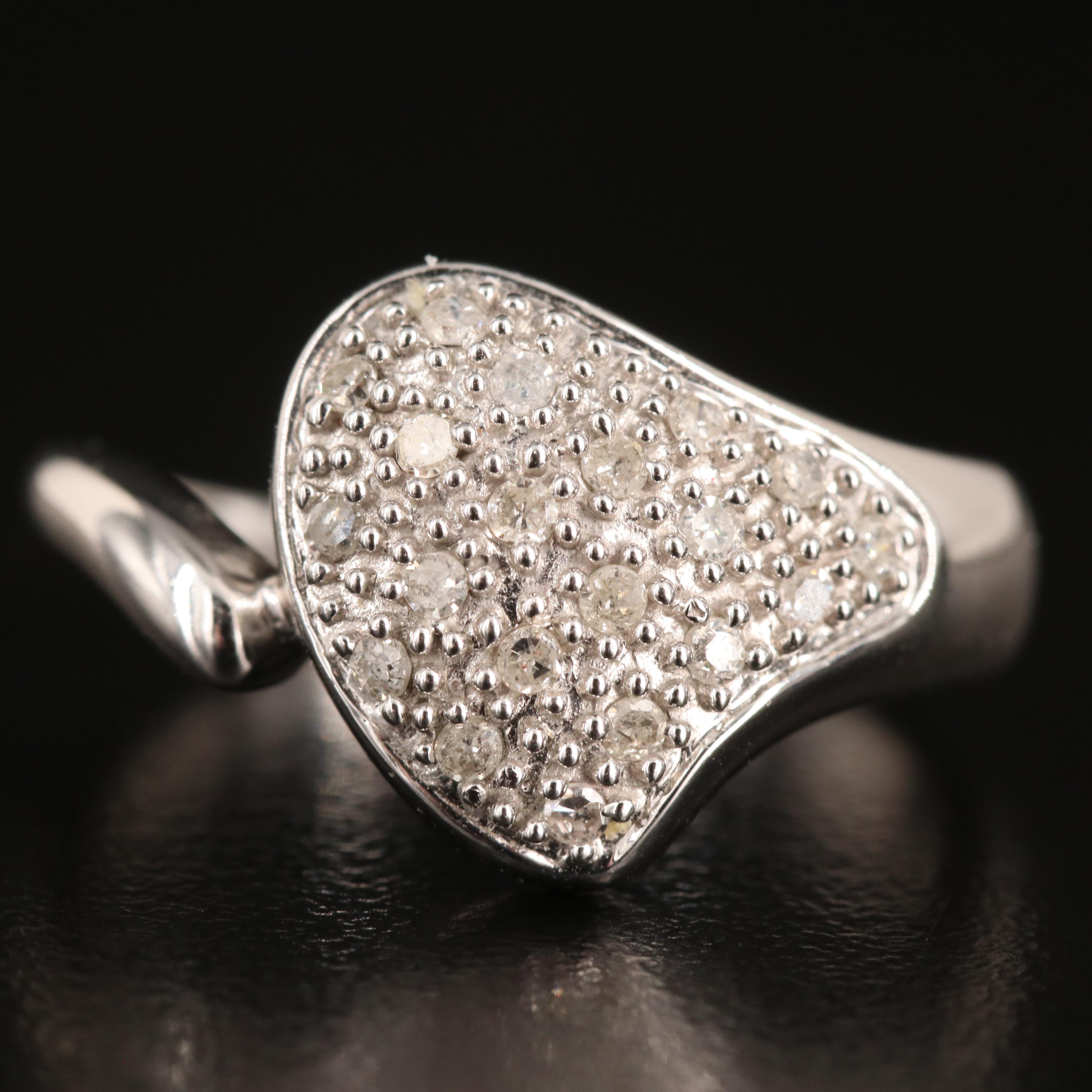 10K 0.20 CTW Diamond Pavé Ring