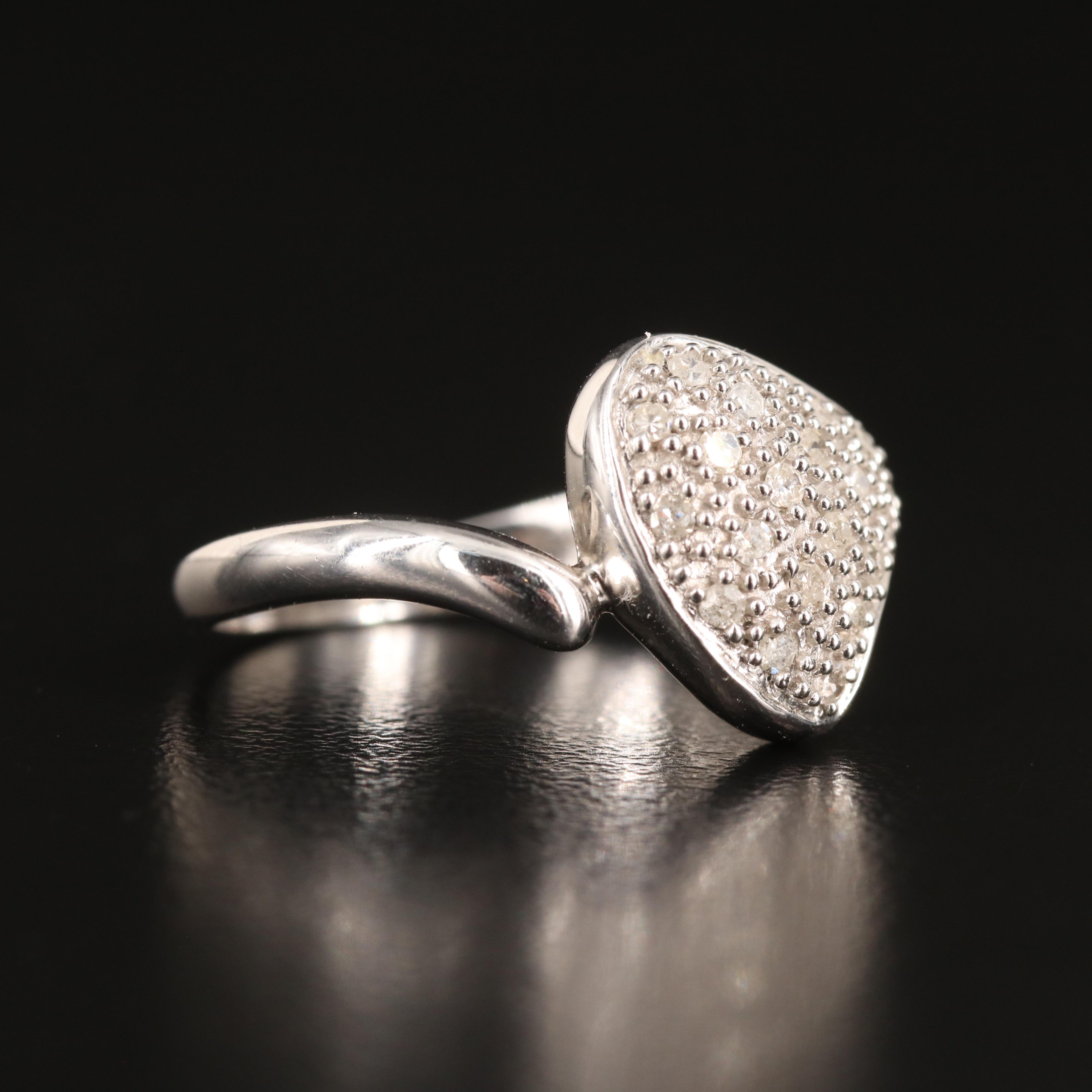 10K 0.20 CTW Diamond Pavé Ring