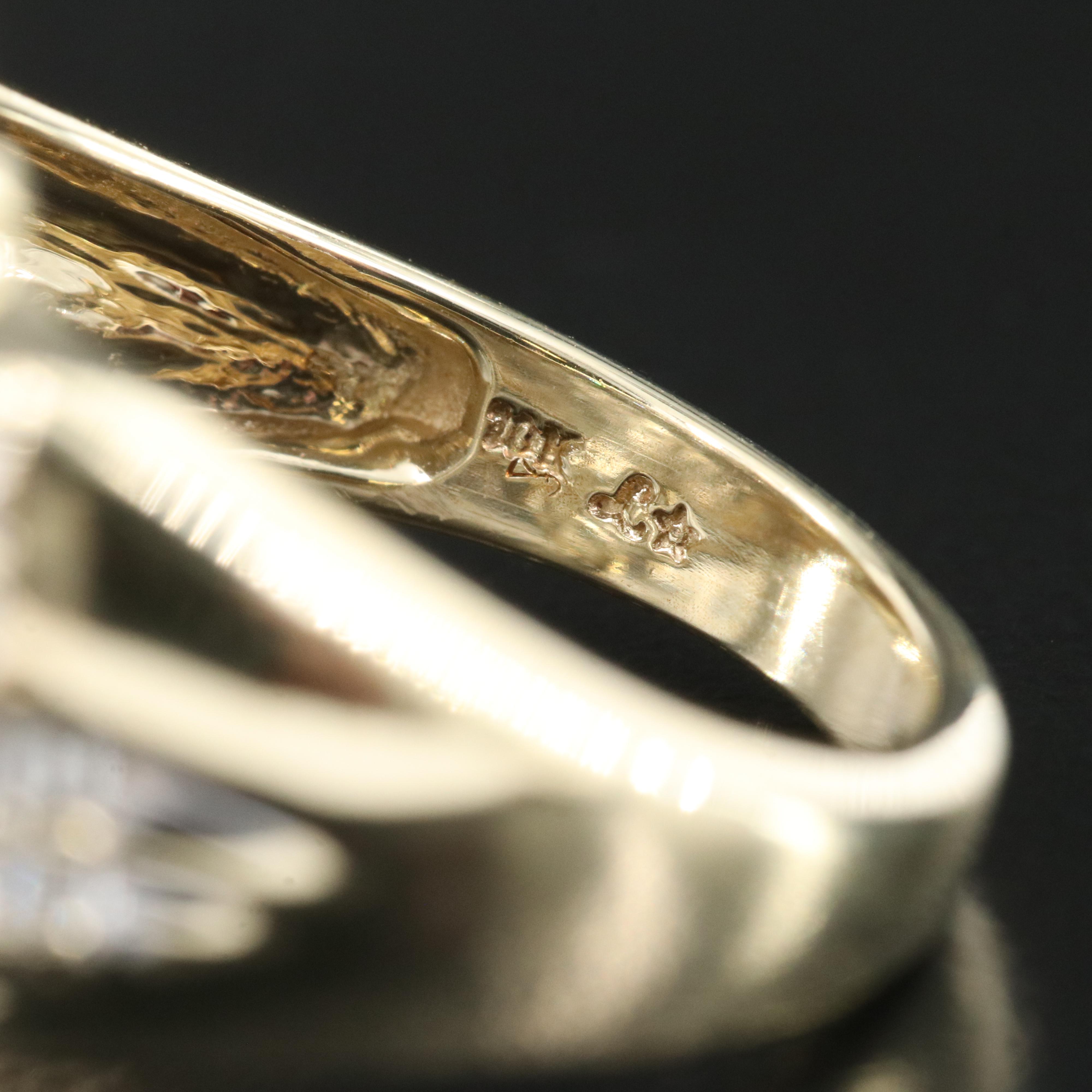 10K 1.28 CTW Diamond Cluster Ring