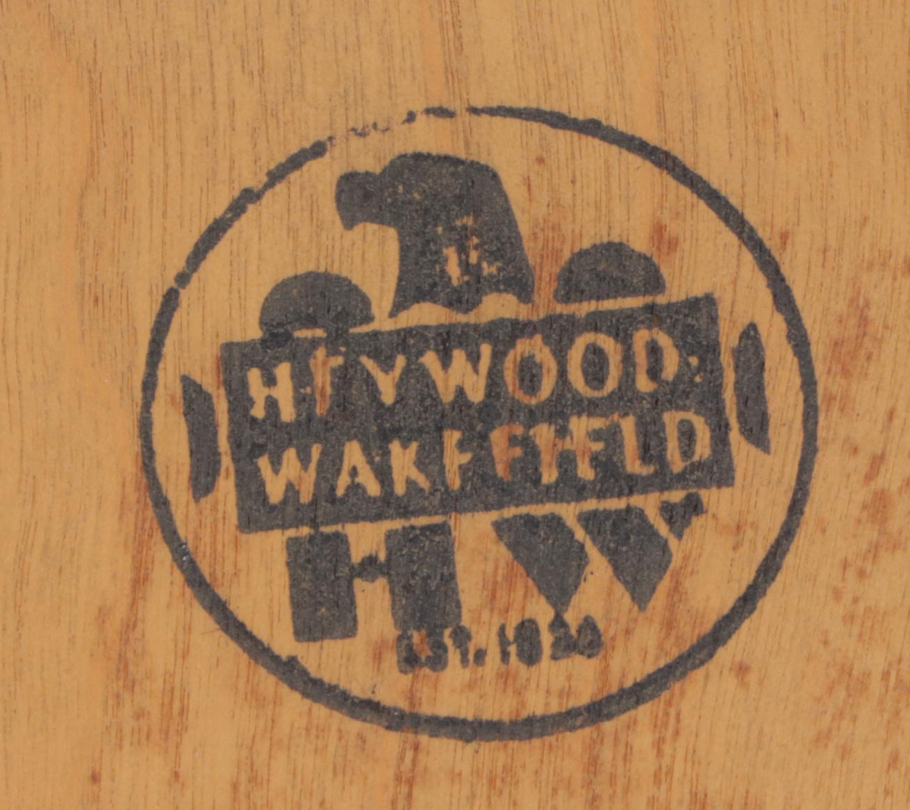 Heywood-Wakefield Mid Century Modern Bookcase in Wheat Finish