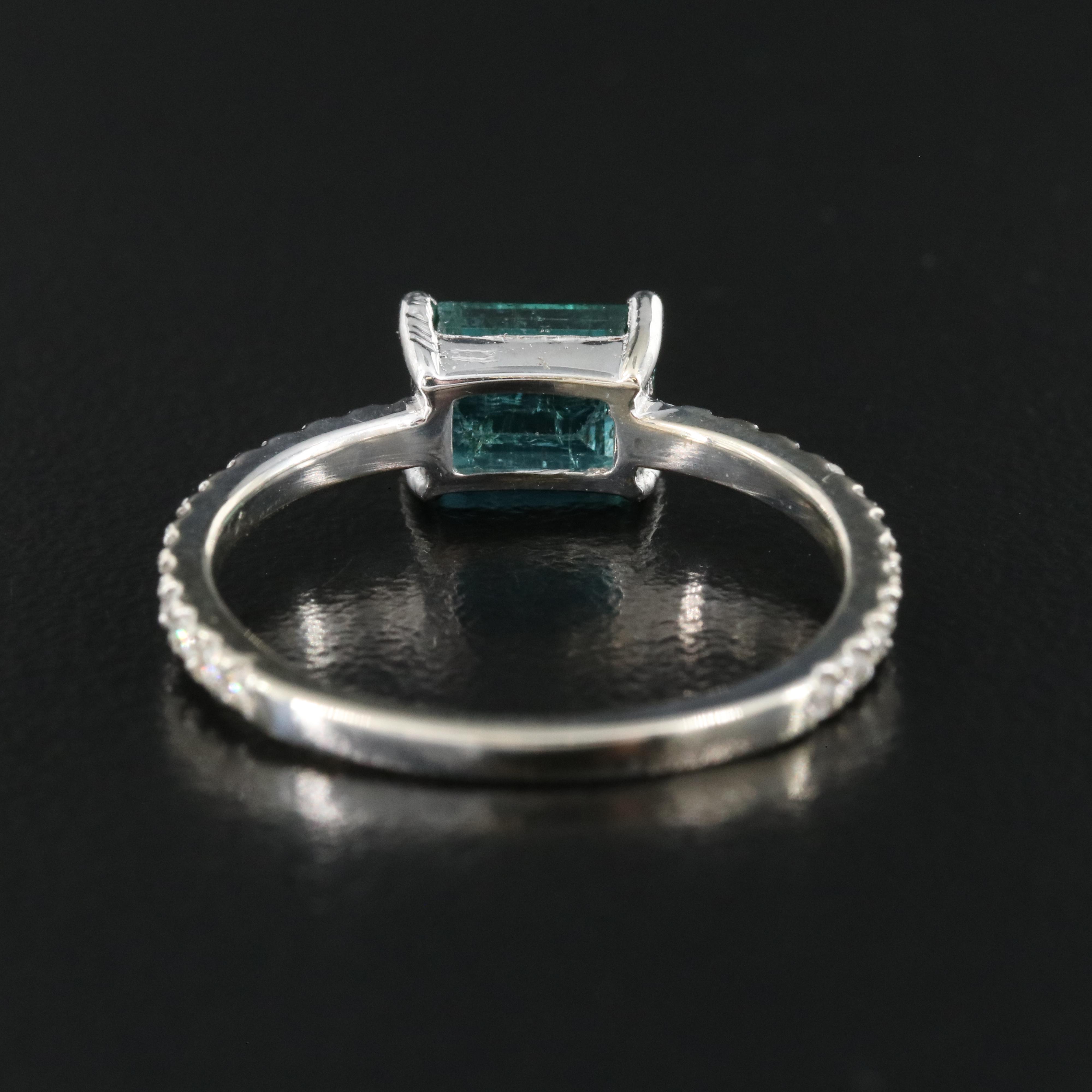 14K Emerald and Diamond Ring