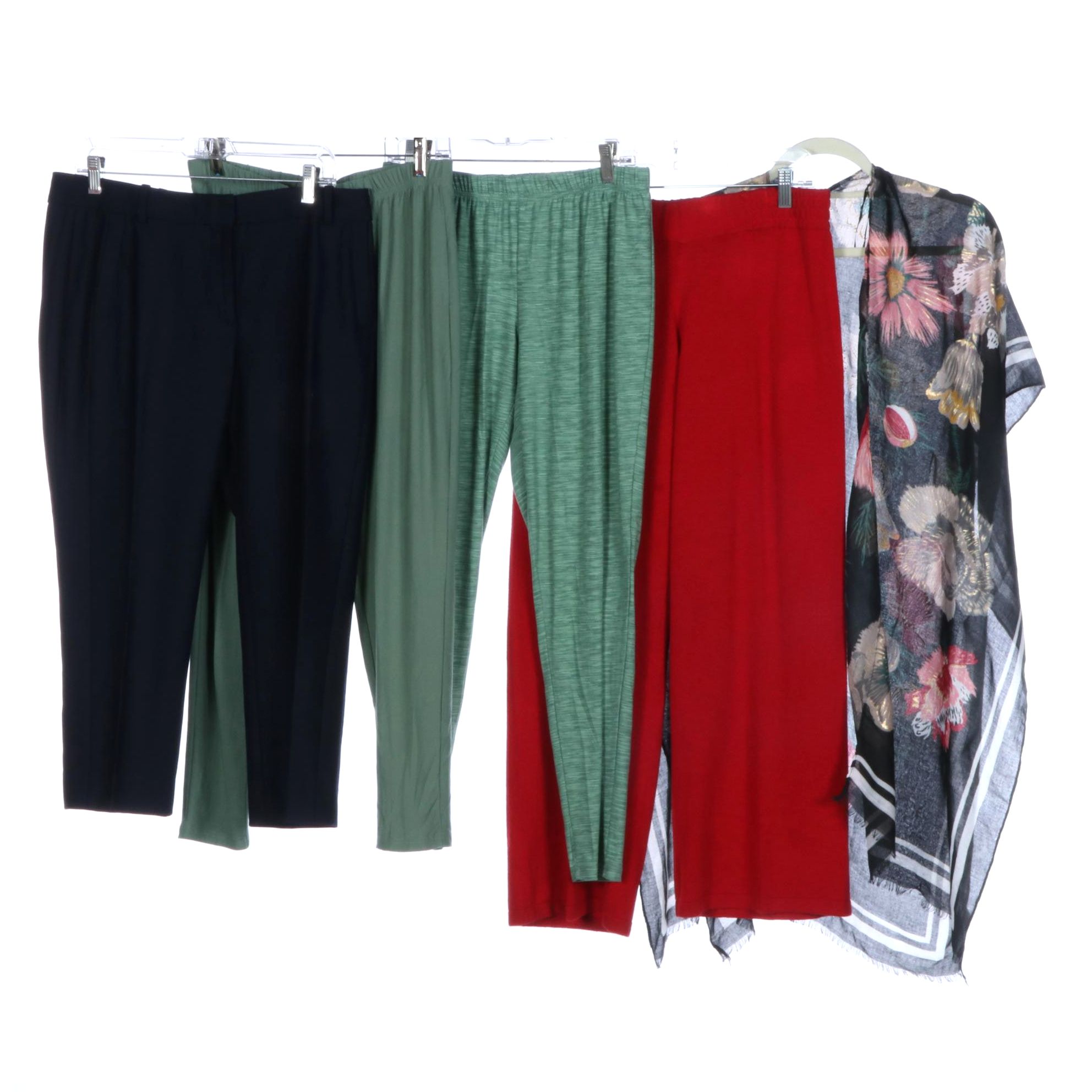 J.Crew Ankle Pants, Iman and Muluks Knit Pants, Woven Heart Cardigan